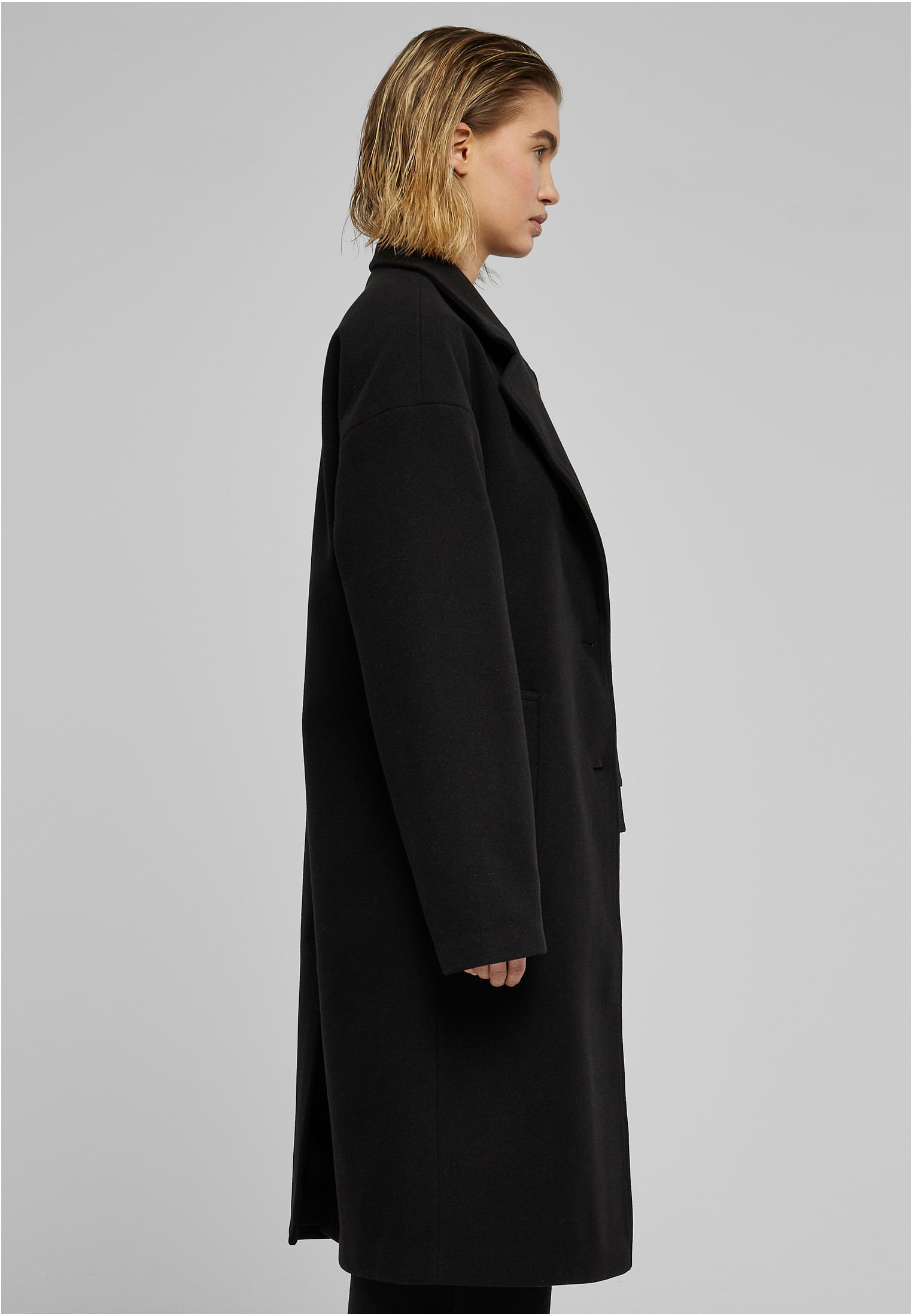 Ladies Oversized Long Coat | black