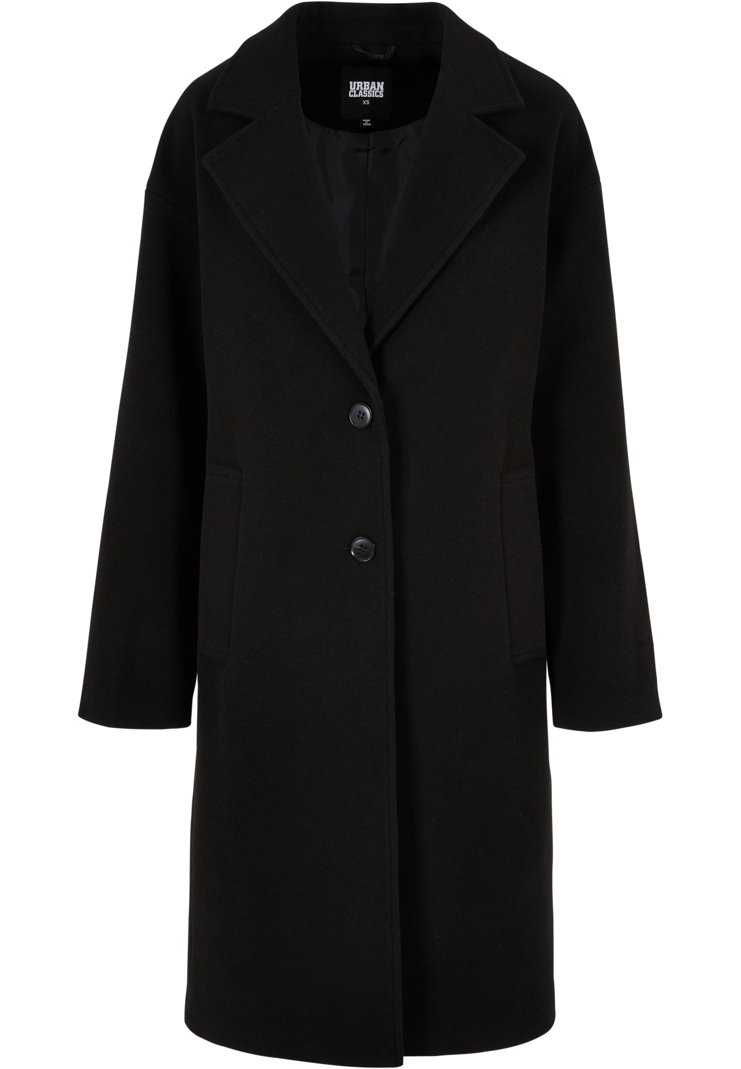 Ladies Oversized Long Coat | black