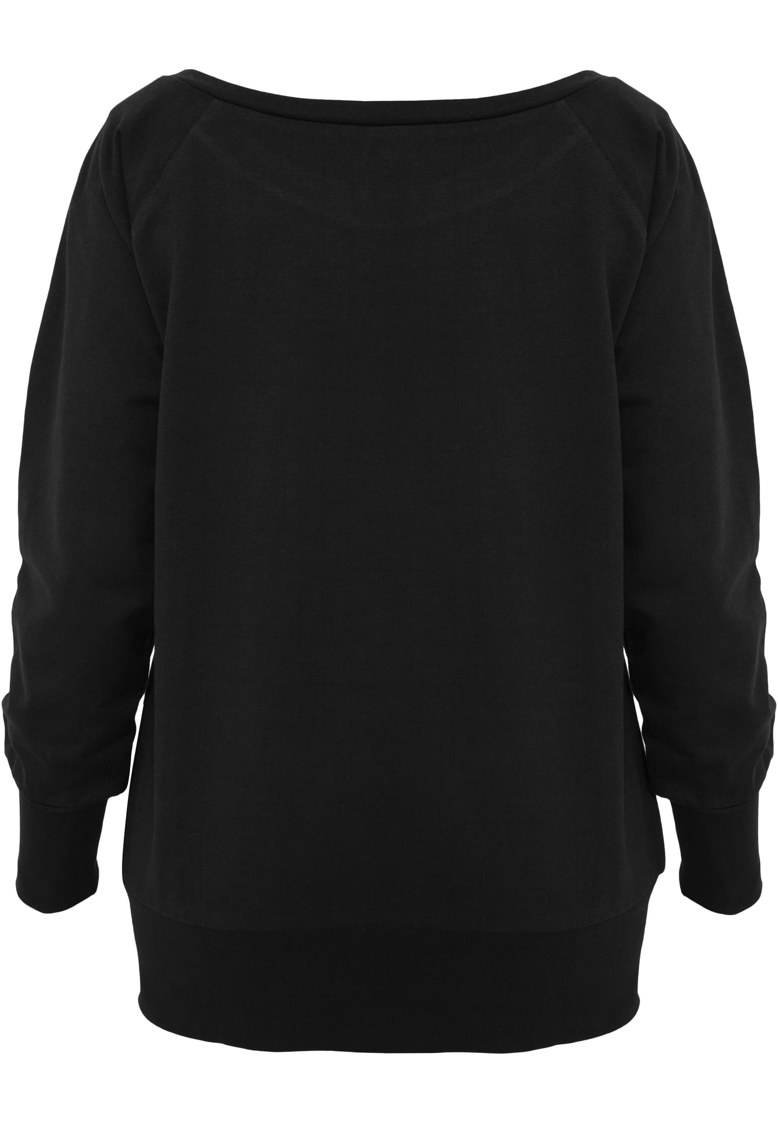 Ladies Wideneck Crewneck | black