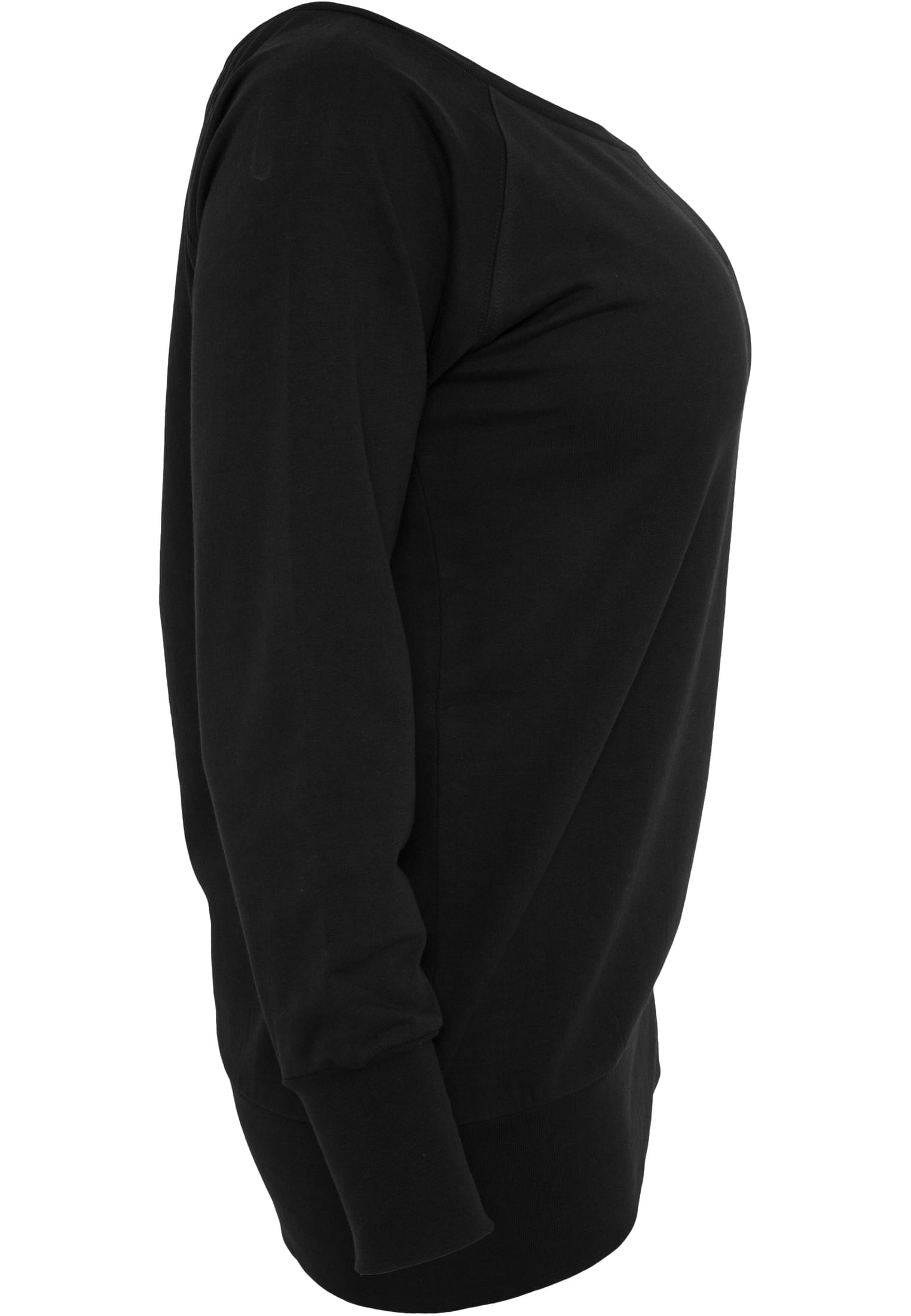 Ladies Wideneck Crewneck | black