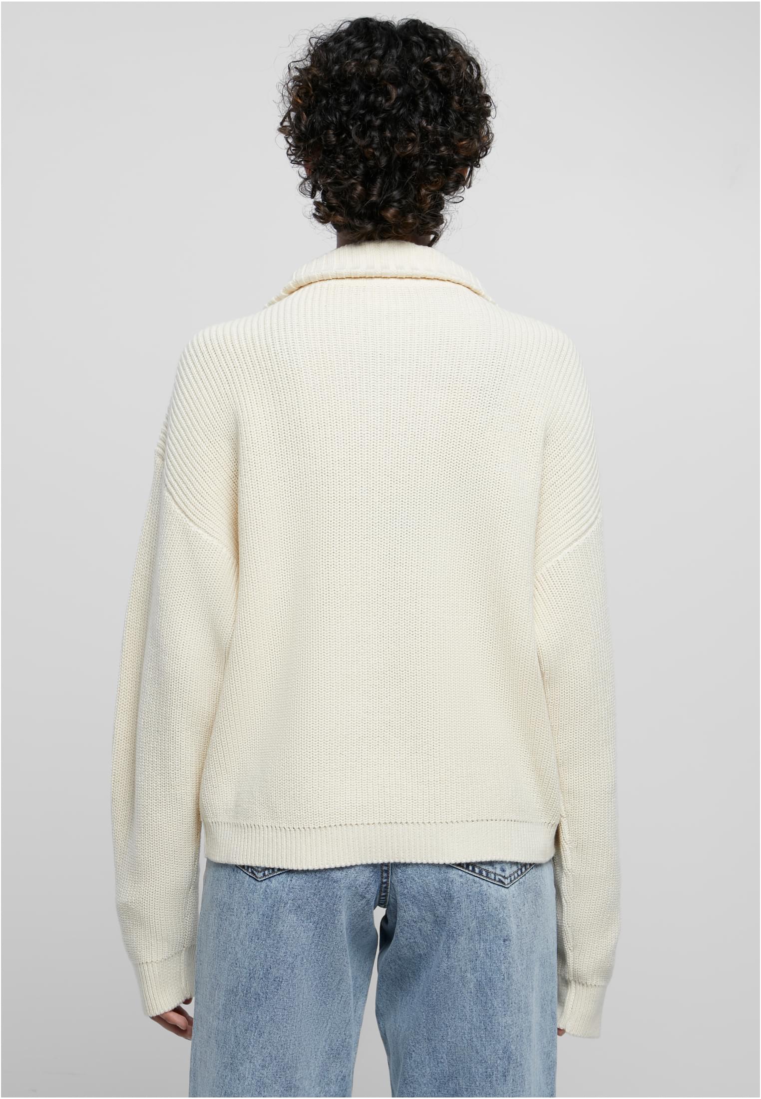 Ladies Oversized Knit Troyer | sand