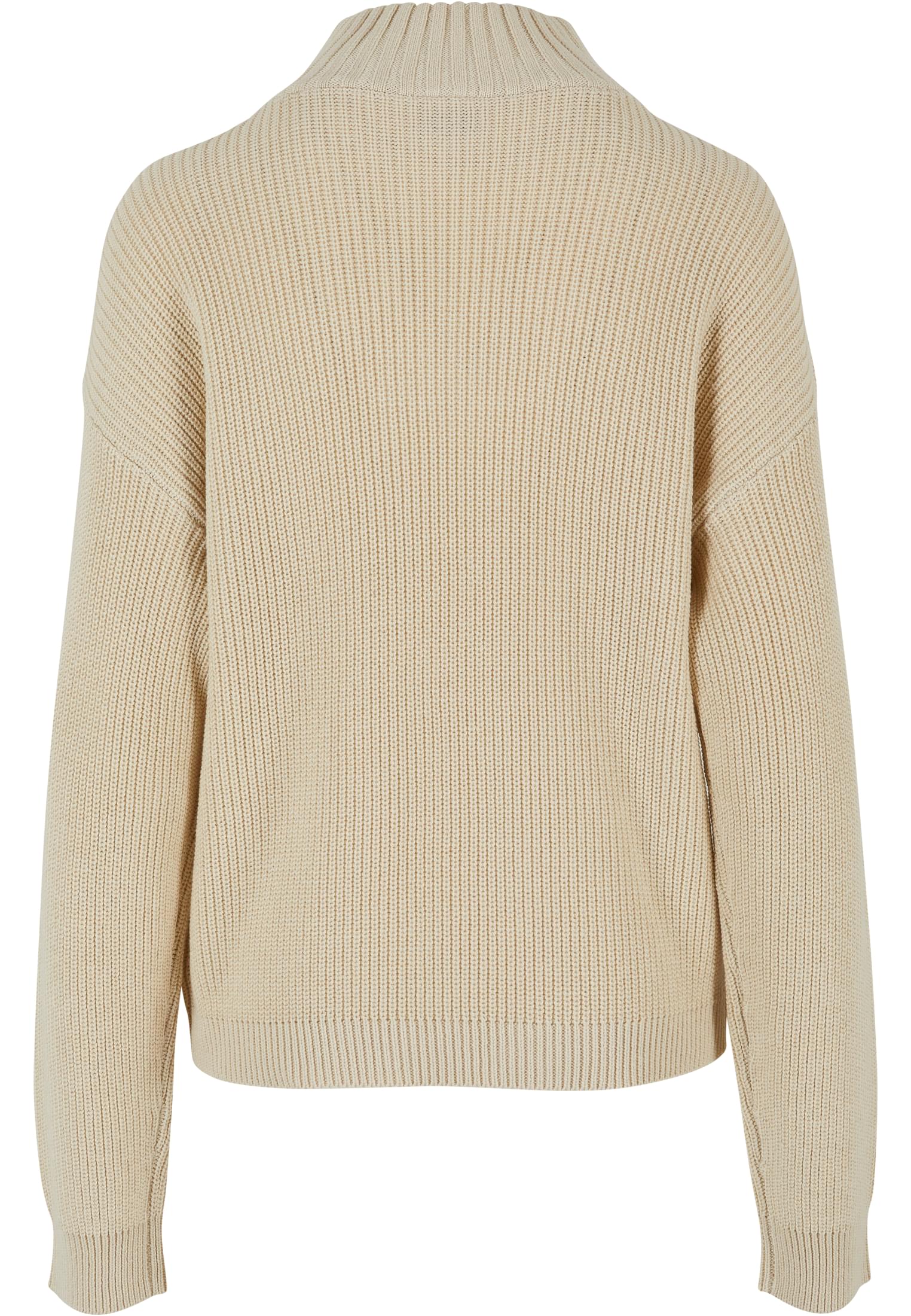 Ladies Oversized Knit Troyer | sand