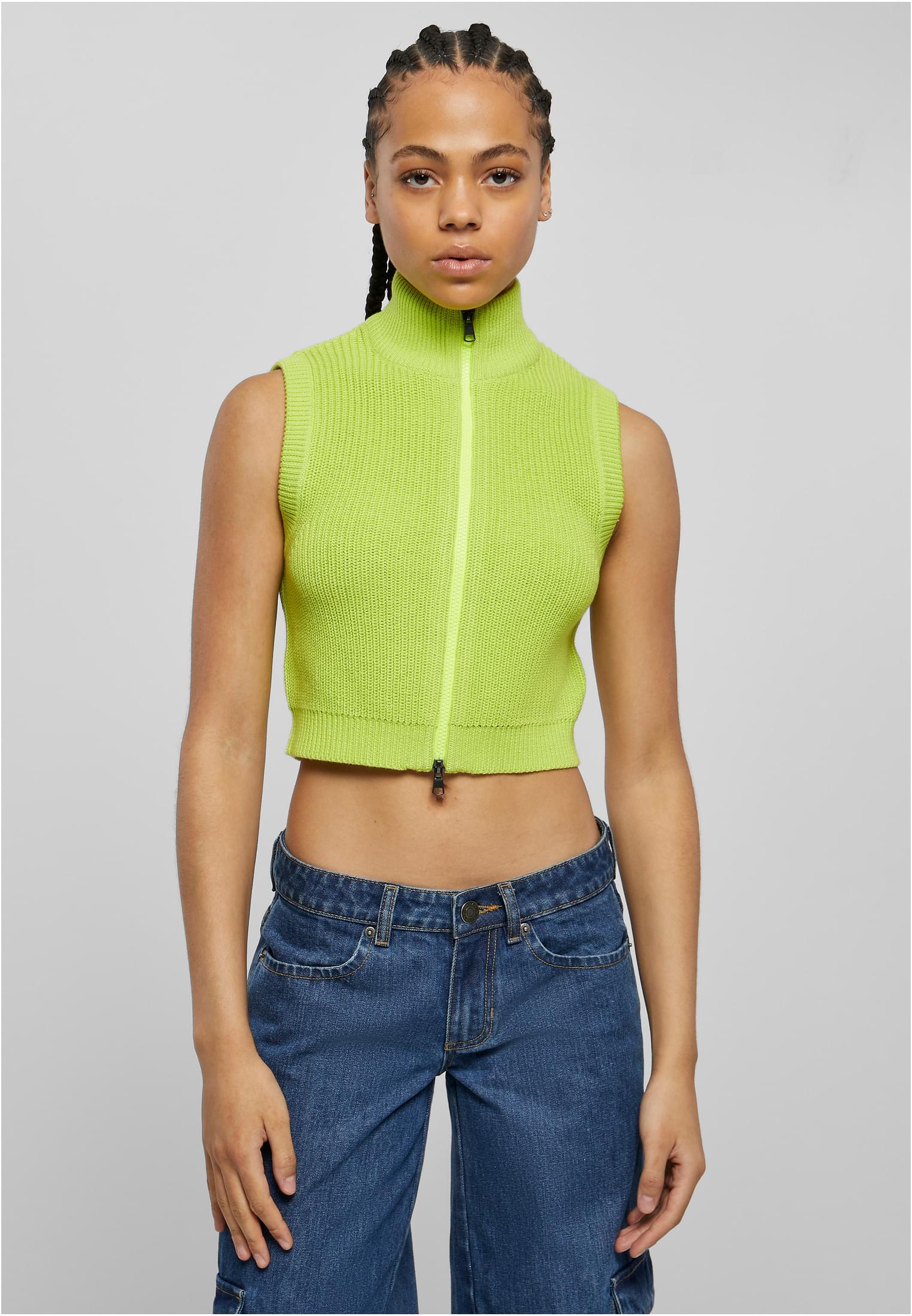 Ladies Short Knit Vest | frozenyellow