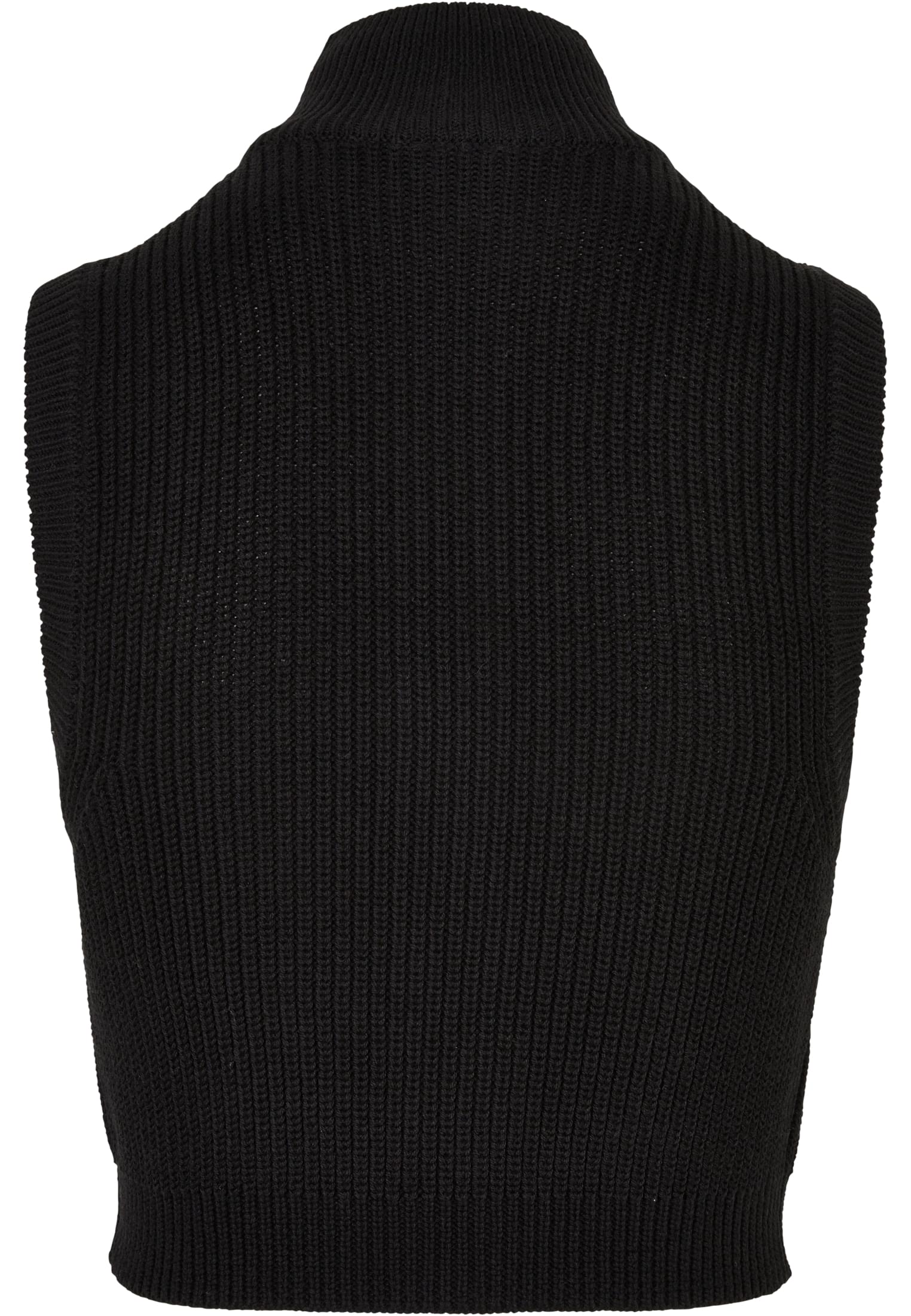 Ladies Short Knit Vest | black