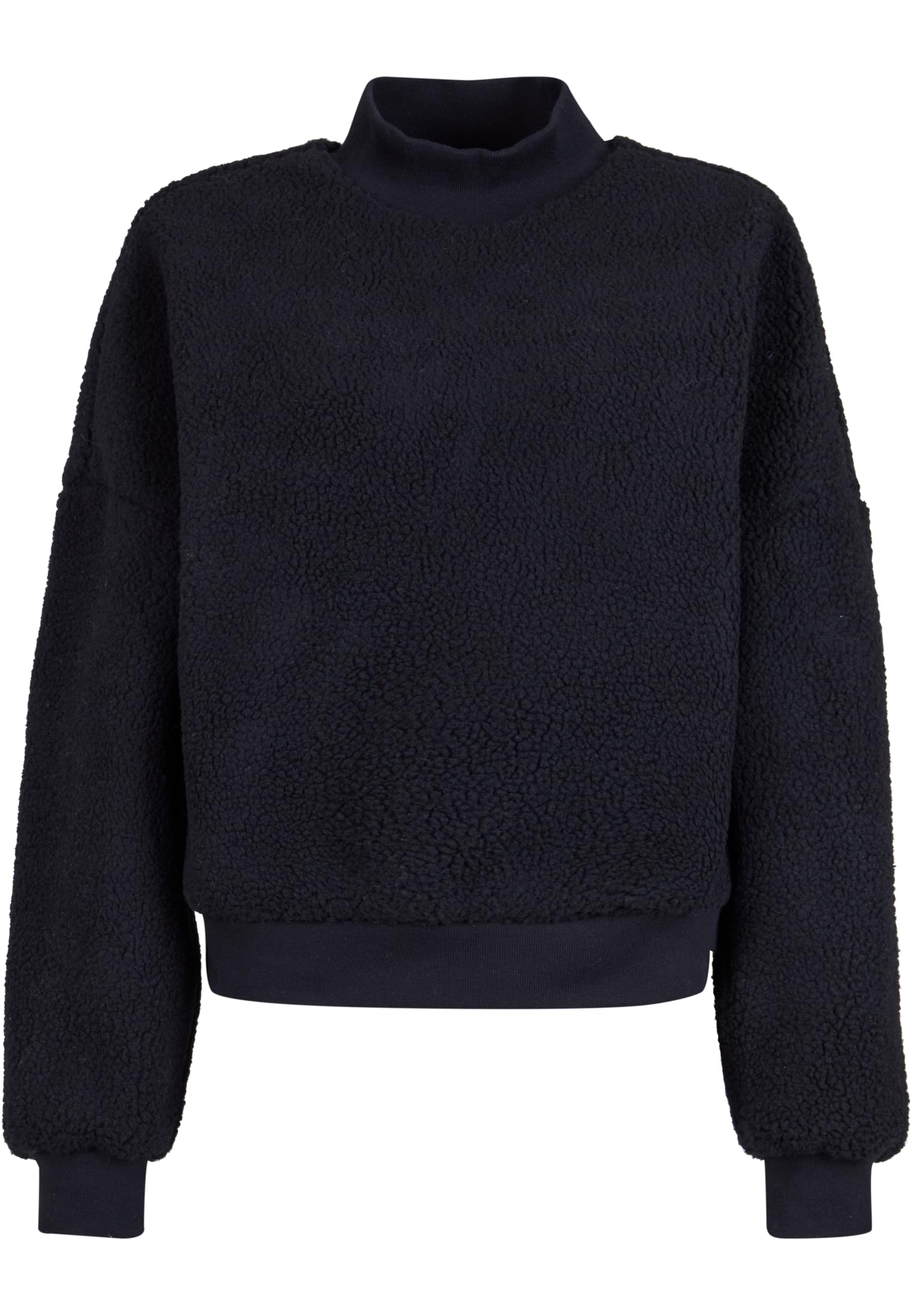 Ladies Sherpa Crewneck | black