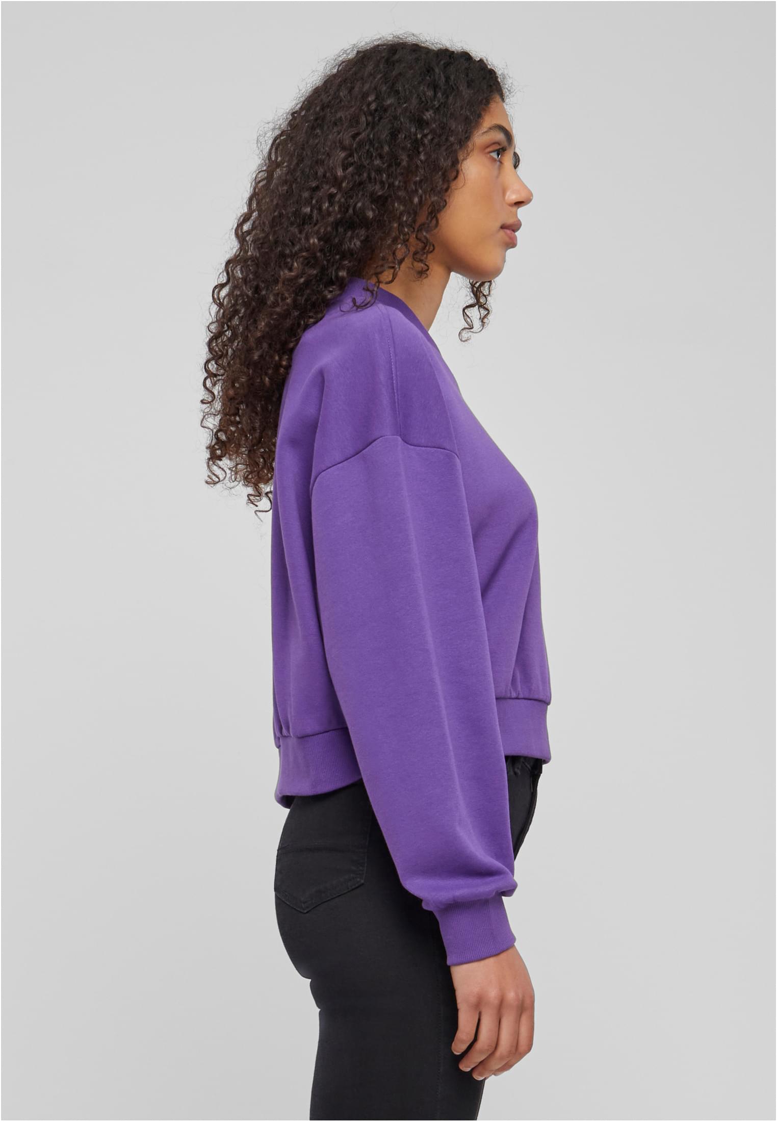 Ladies Cropped V-Neck | realviolet