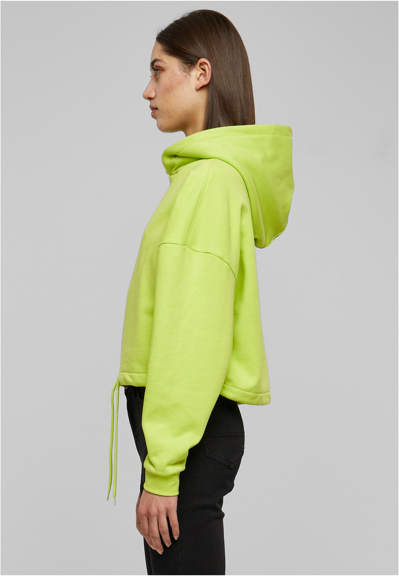 Ladies Cropped Oversized Hoodie | frozenyellow