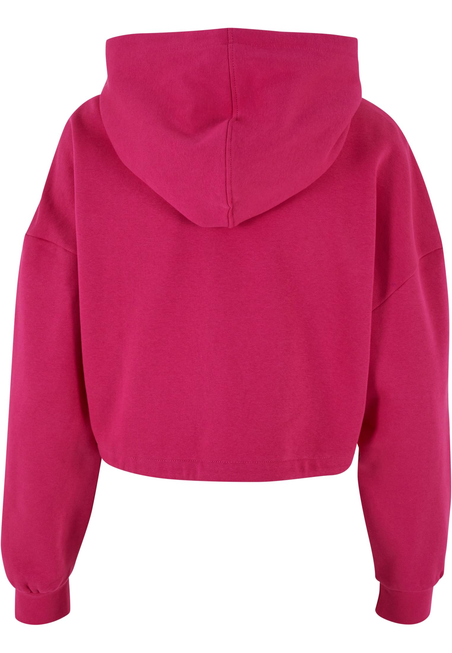 Ladies Cropped Oversized Hoodie | hibiskuspink