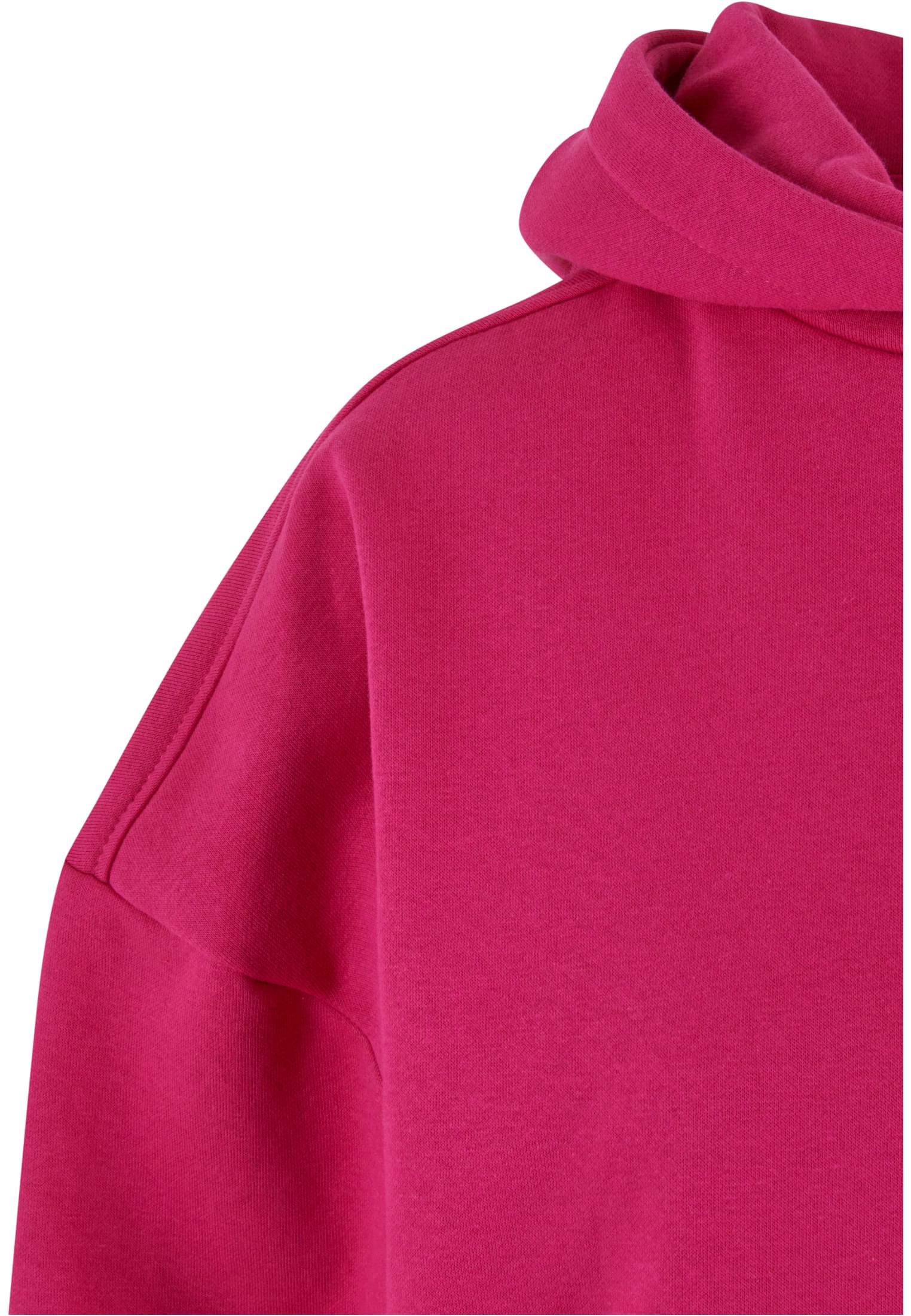 Ladies Cropped Oversized Hoodie | hibiskuspink