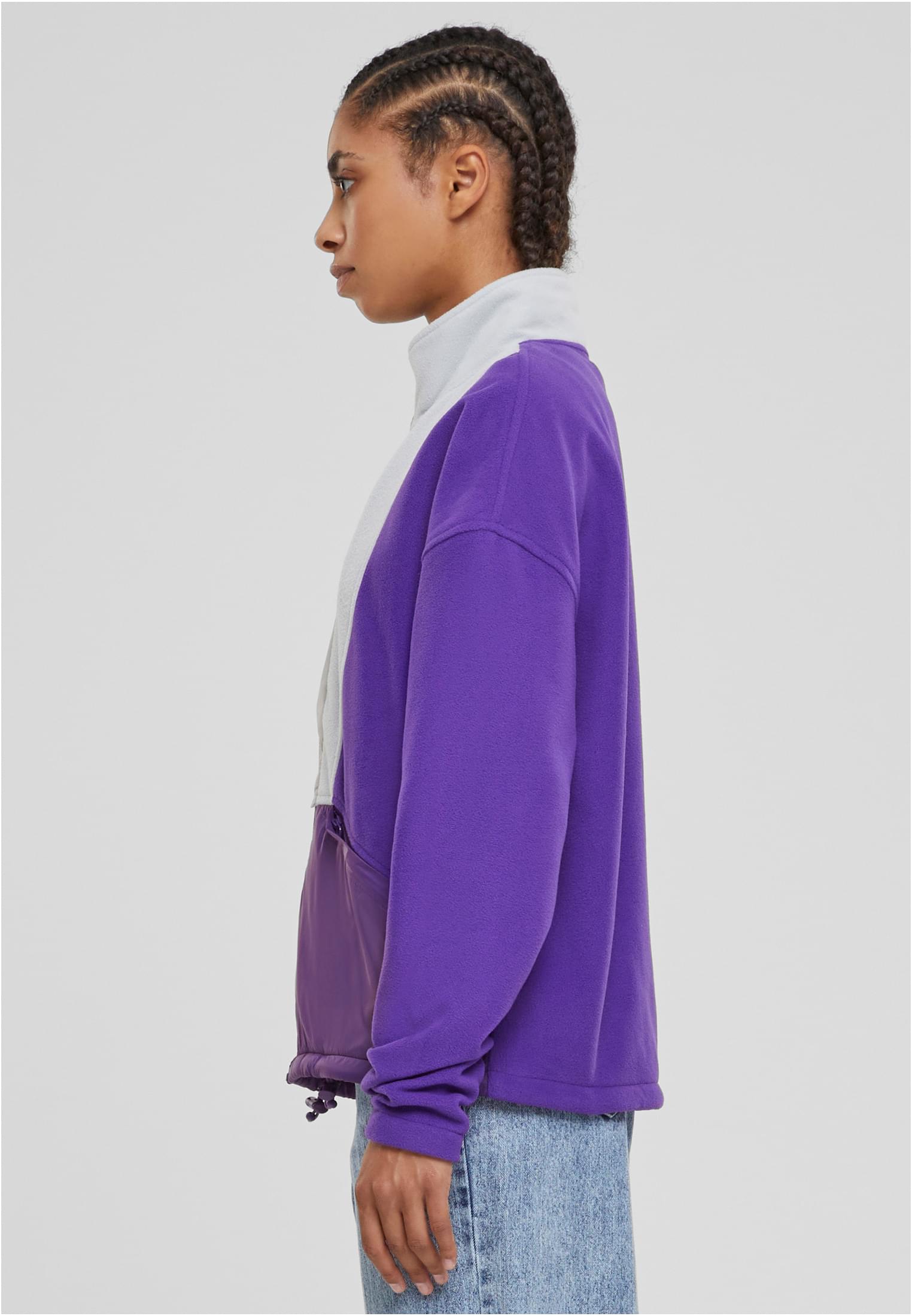 Ladies Polarfleece Track Jacket | realviolet/lightasphalt