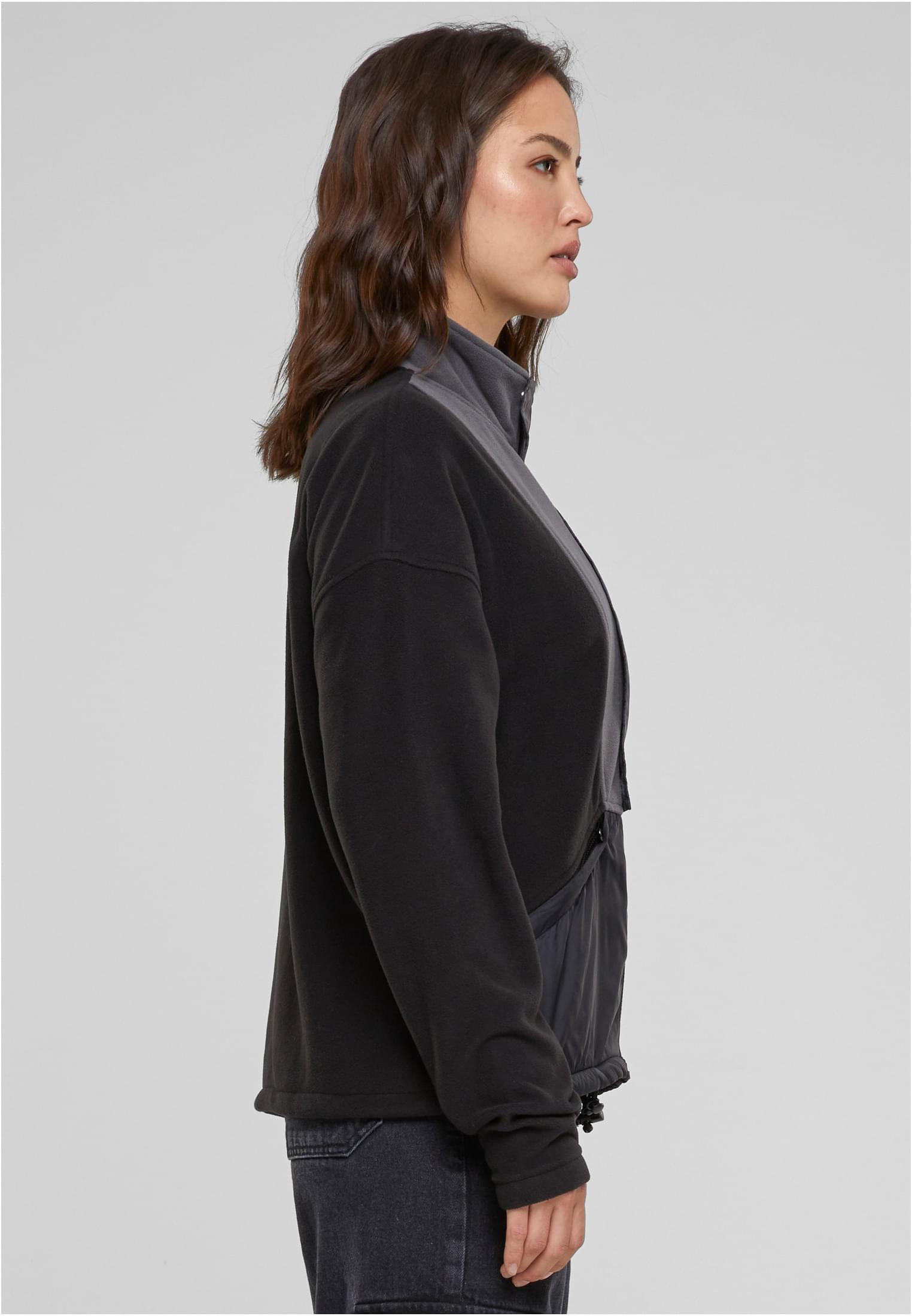 Ladies Polarfleece Track Jacket | black/darkshadow