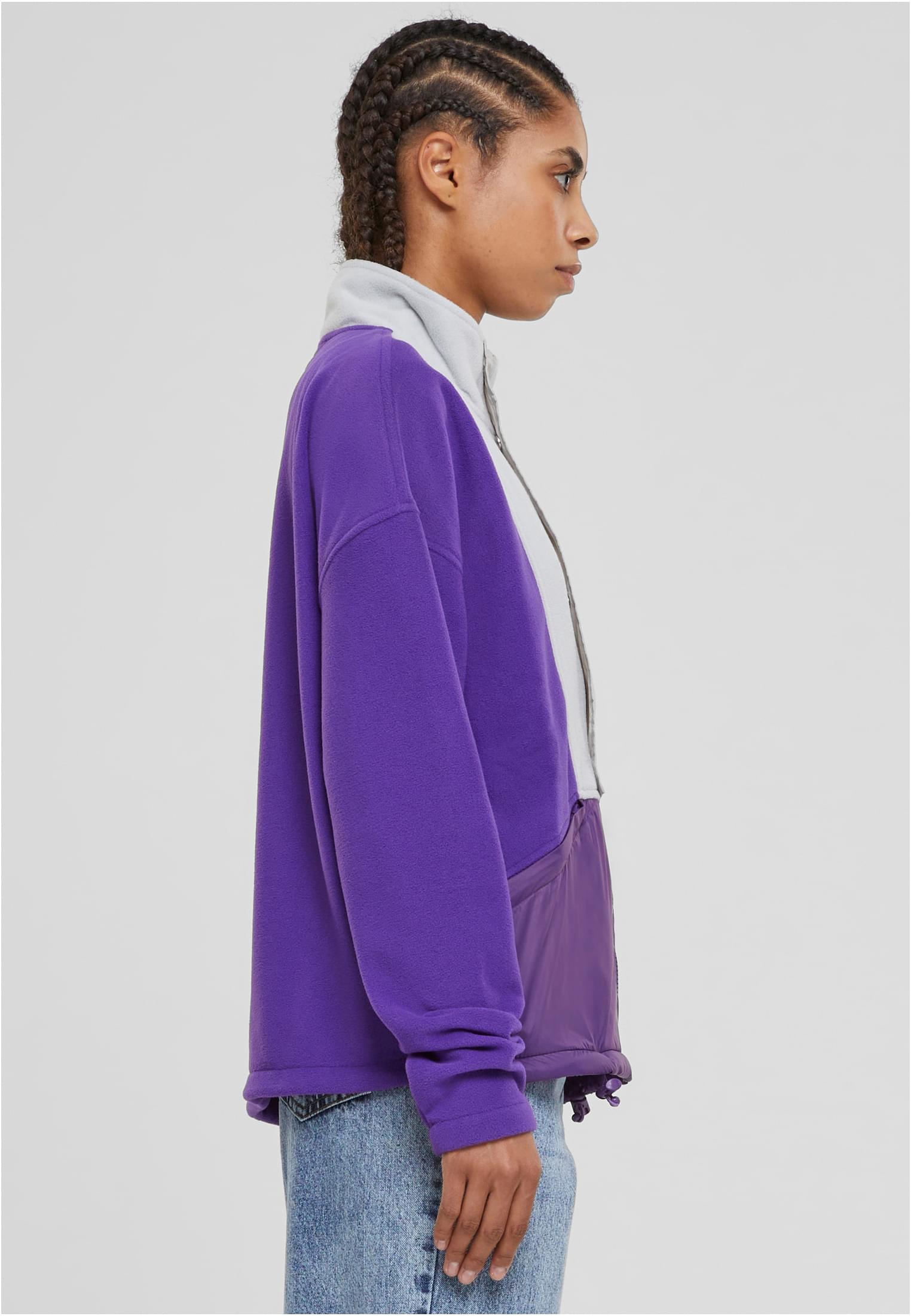 Ladies Polarfleece Track Jacket | realviolet/lightasphalt