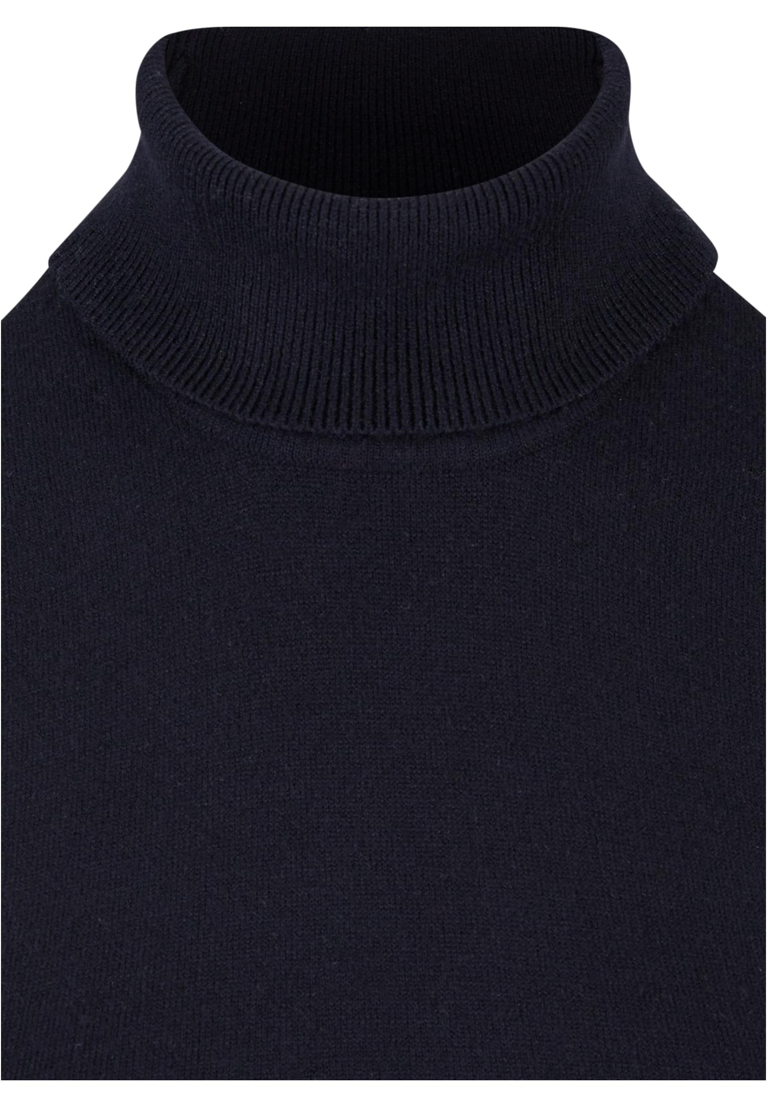 Ladies Knitted Eco Viscose Turtleneck Dress | black