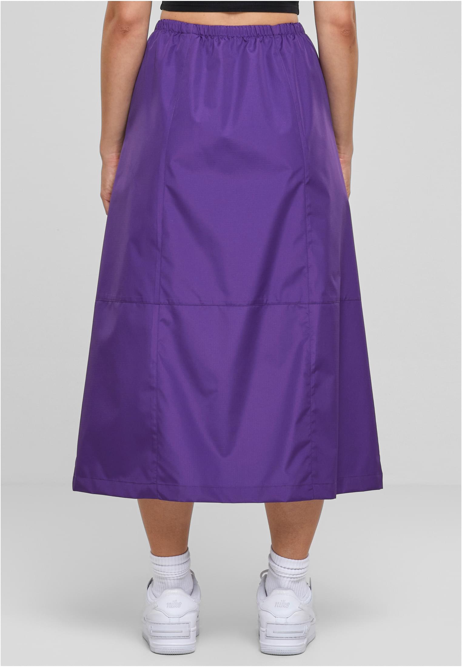 Ladies Ripstop Parachute Midi Skirt | realviolet