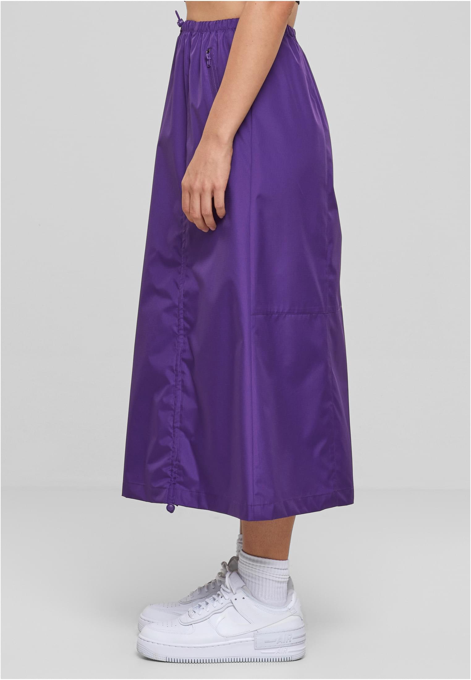 Ladies Ripstop Parachute Midi Skirt | realviolet