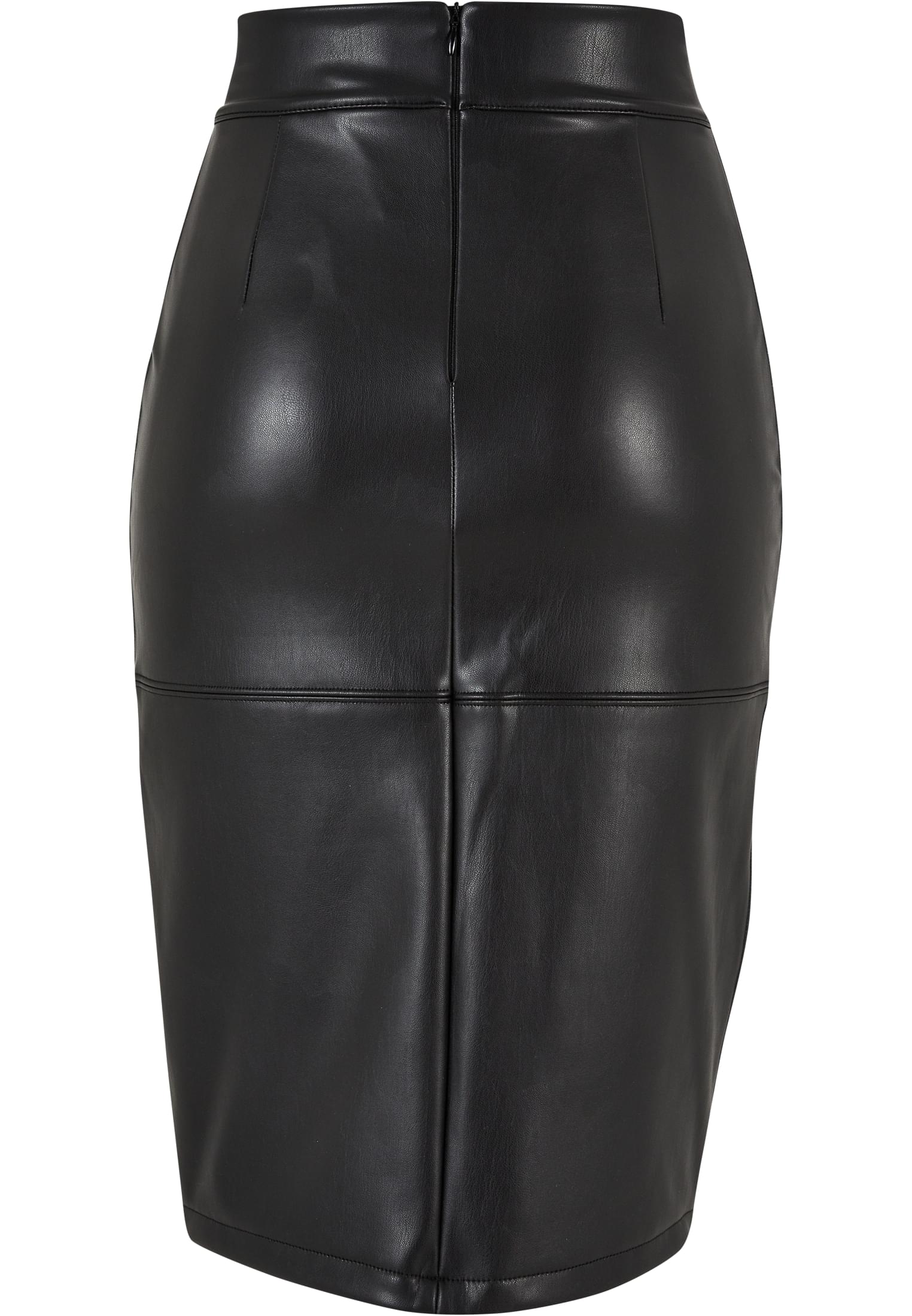 Ladies Synthetic Leather Pencil Skirt | black