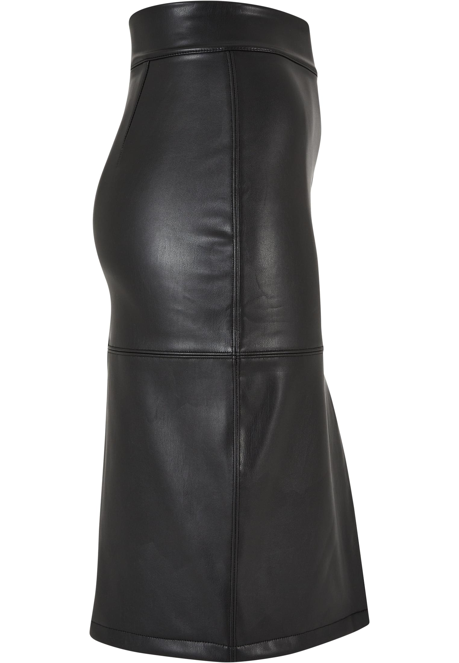 Ladies Synthetic Leather Pencil Skirt | black