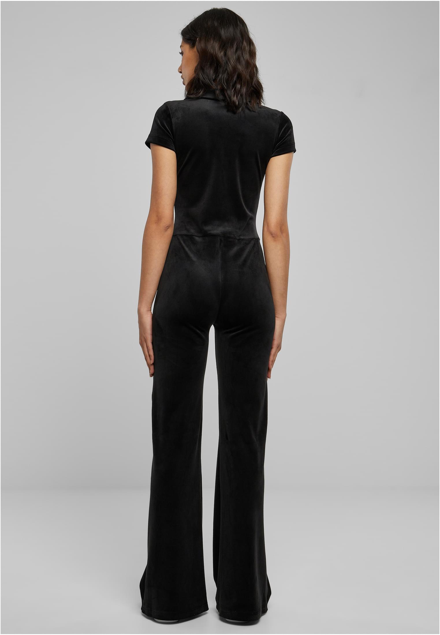 Ladies Velvet Jumpsuit | black