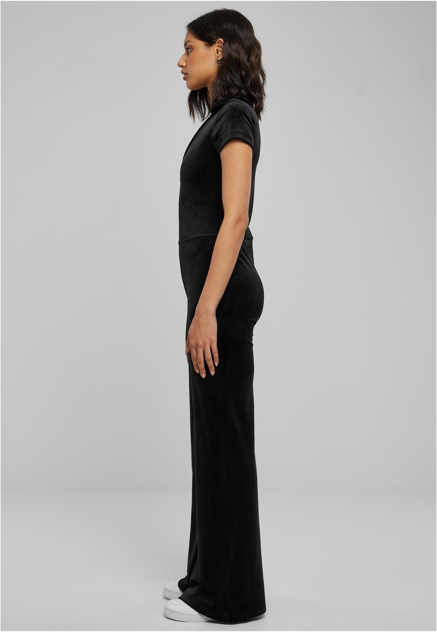 Ladies Velvet Jumpsuit | black