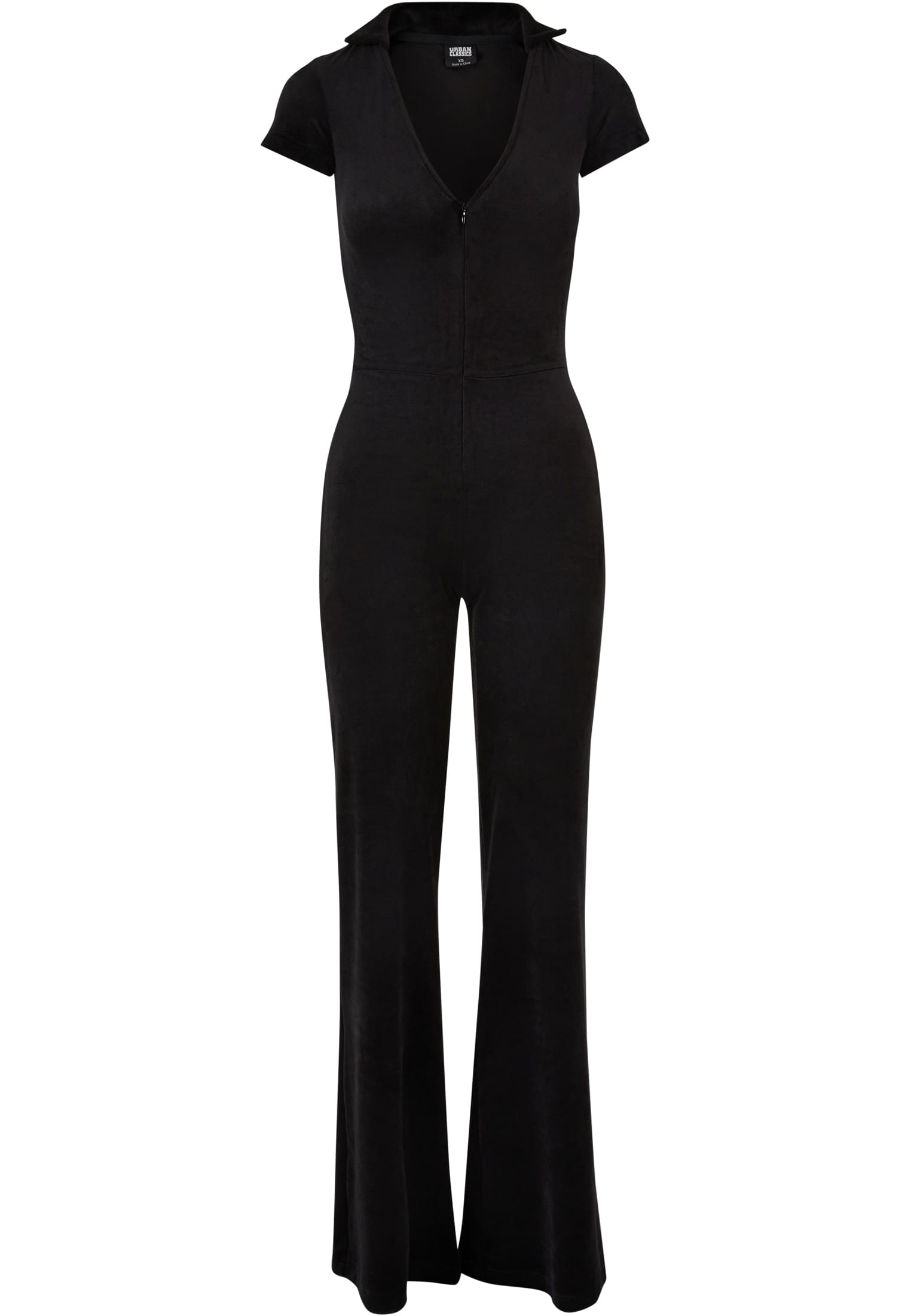 Ladies Velvet Jumpsuit | black