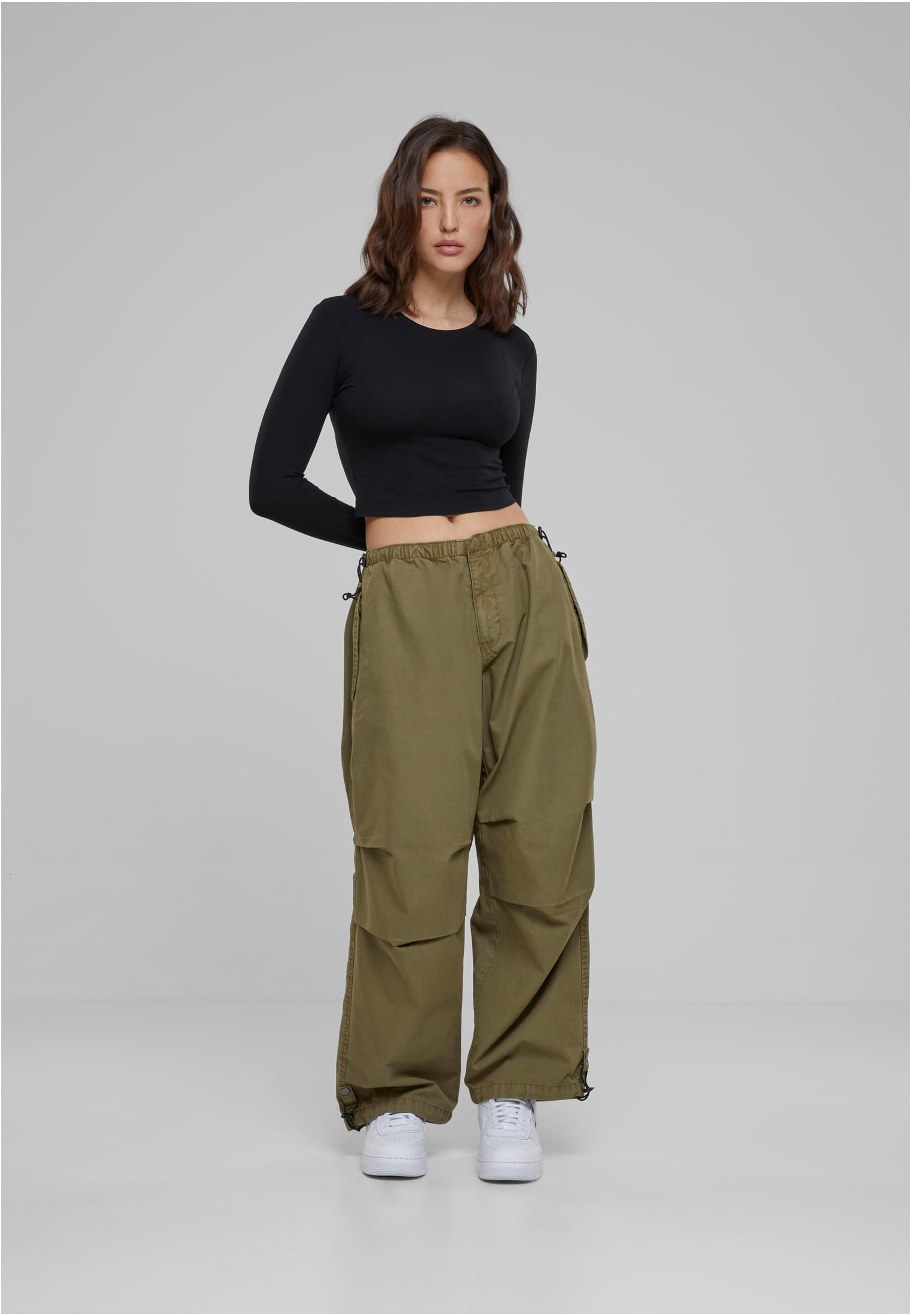 Ladies Cotton Parachute Pants | tiniolive