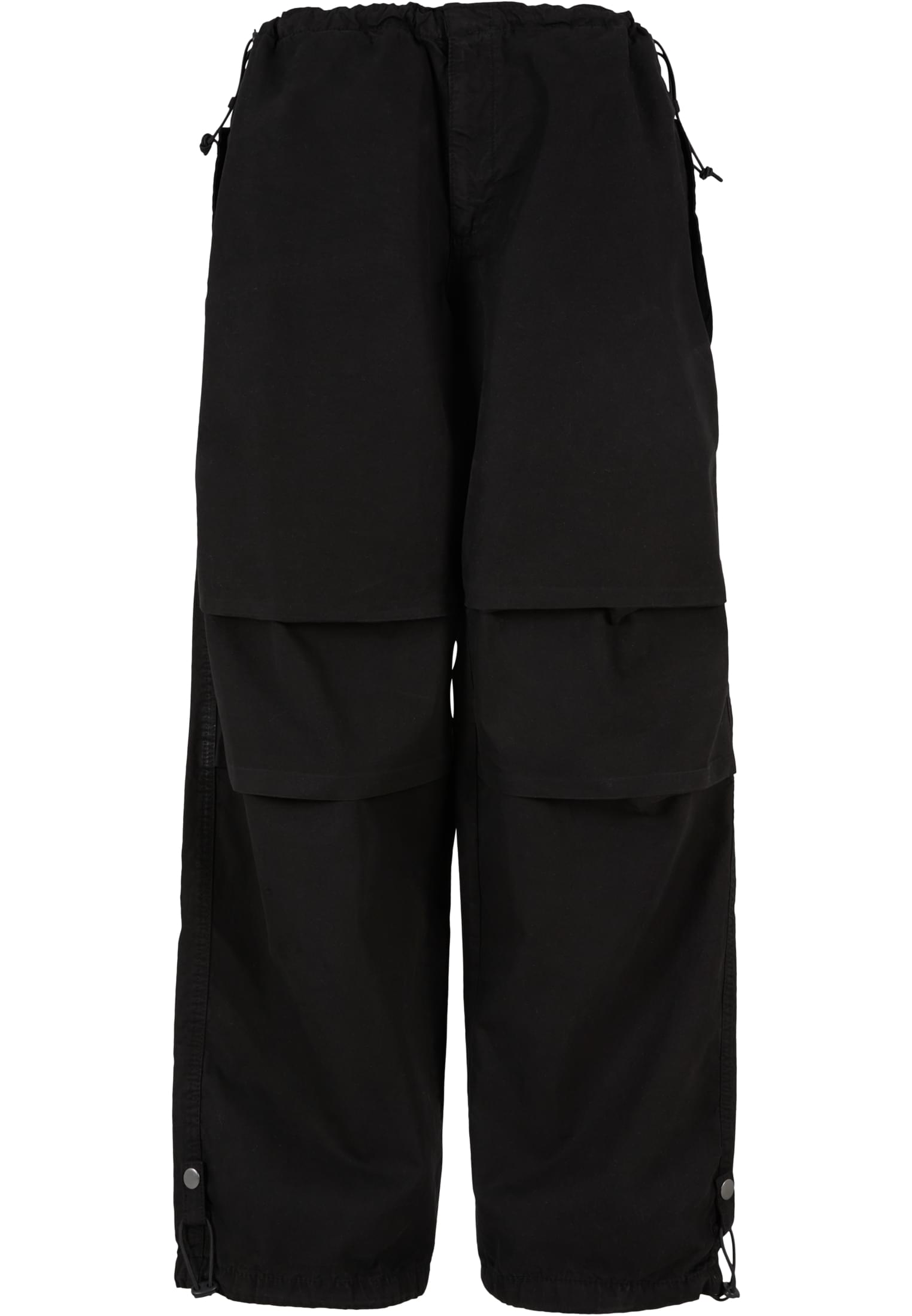 Ladies Cotton Parachute Pants | black