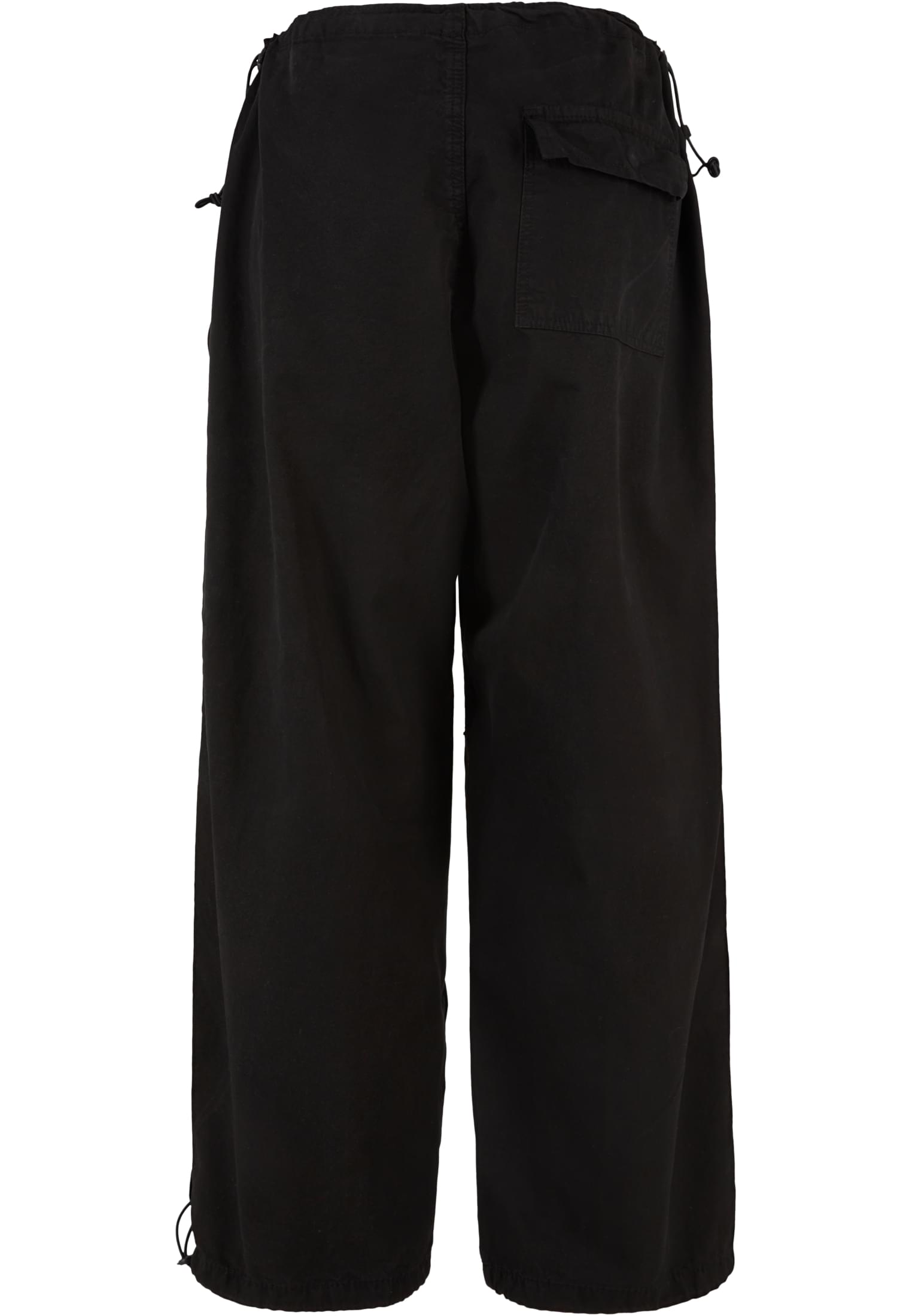 Ladies Cotton Parachute Pants | black