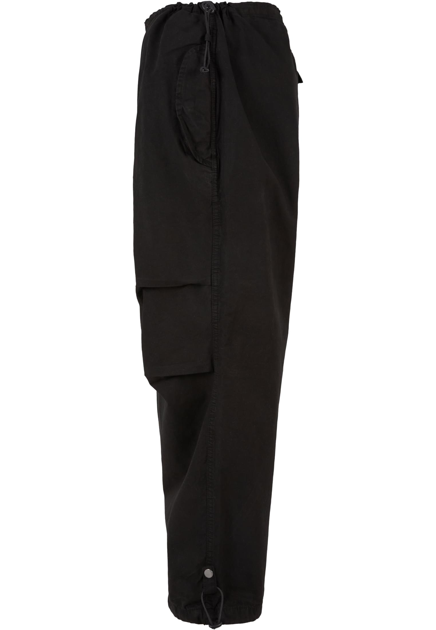 Ladies Cotton Parachute Pants | black