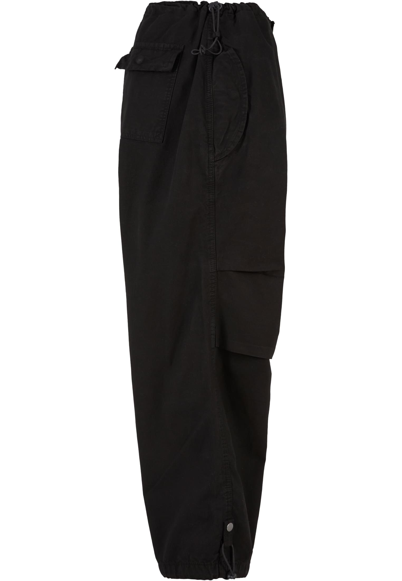 Ladies Cotton Parachute Pants | black