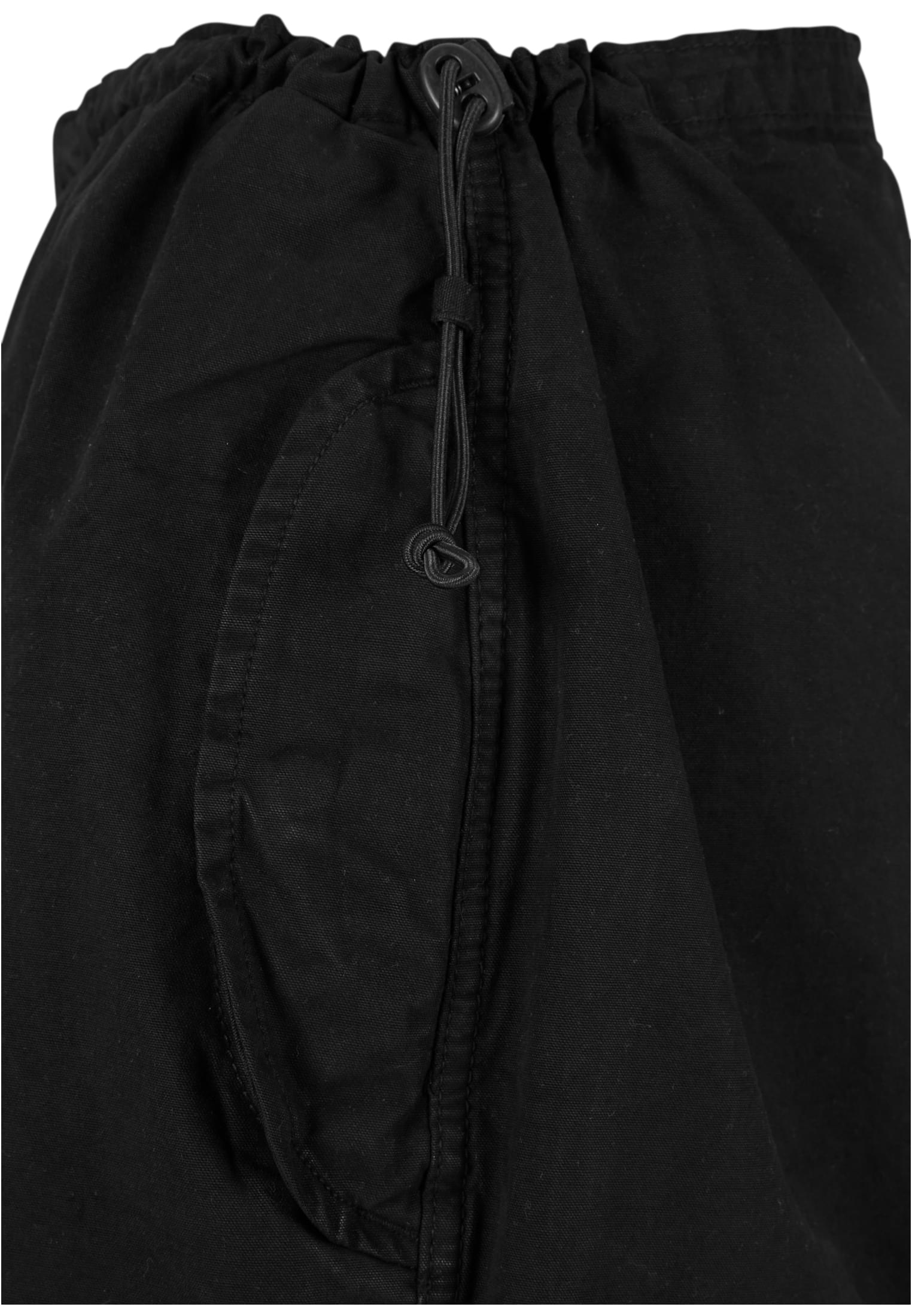 Ladies Cotton Parachute Pants | black