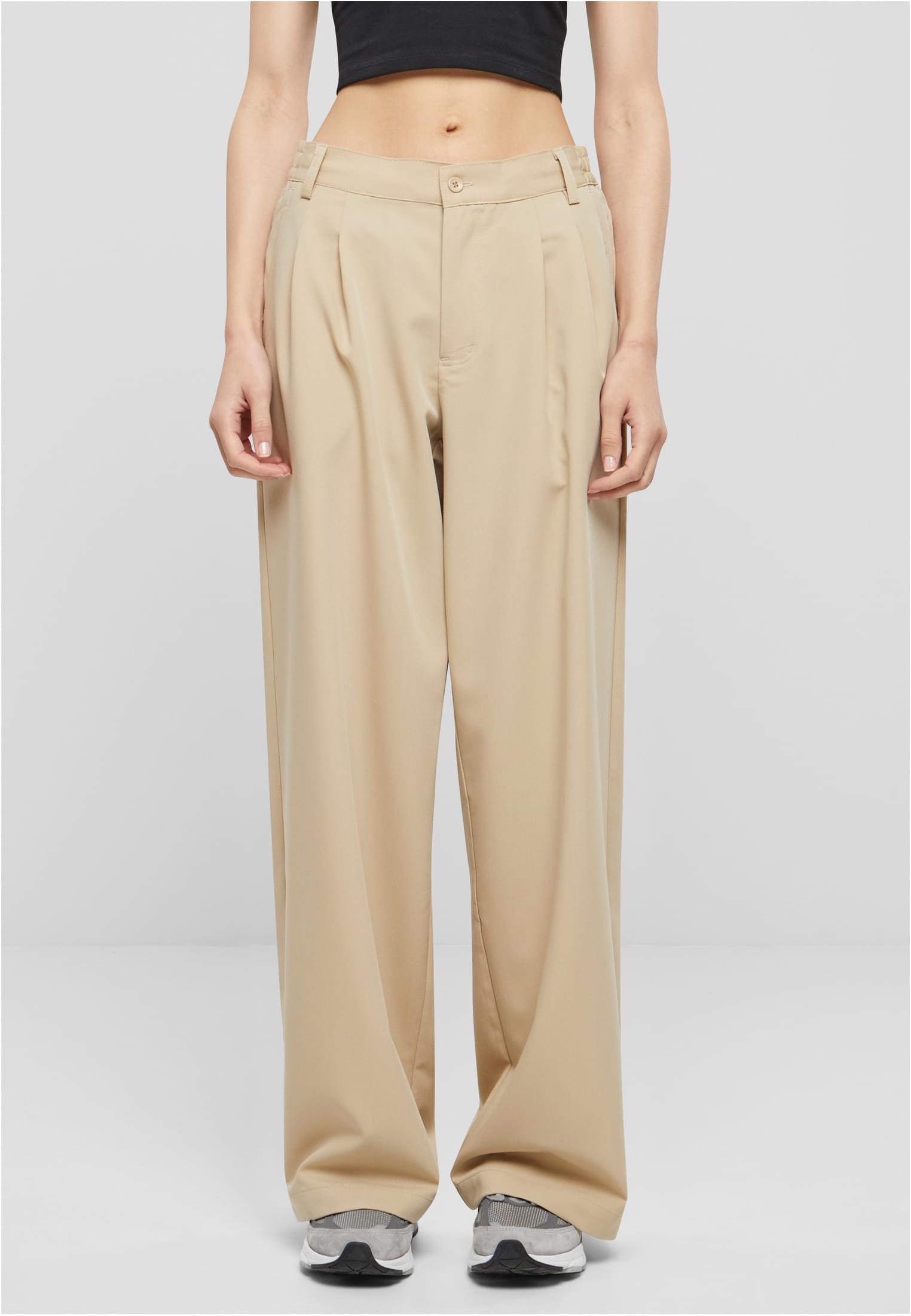 Ladies Ultra Wide Pleat-Front Pants | wetsand