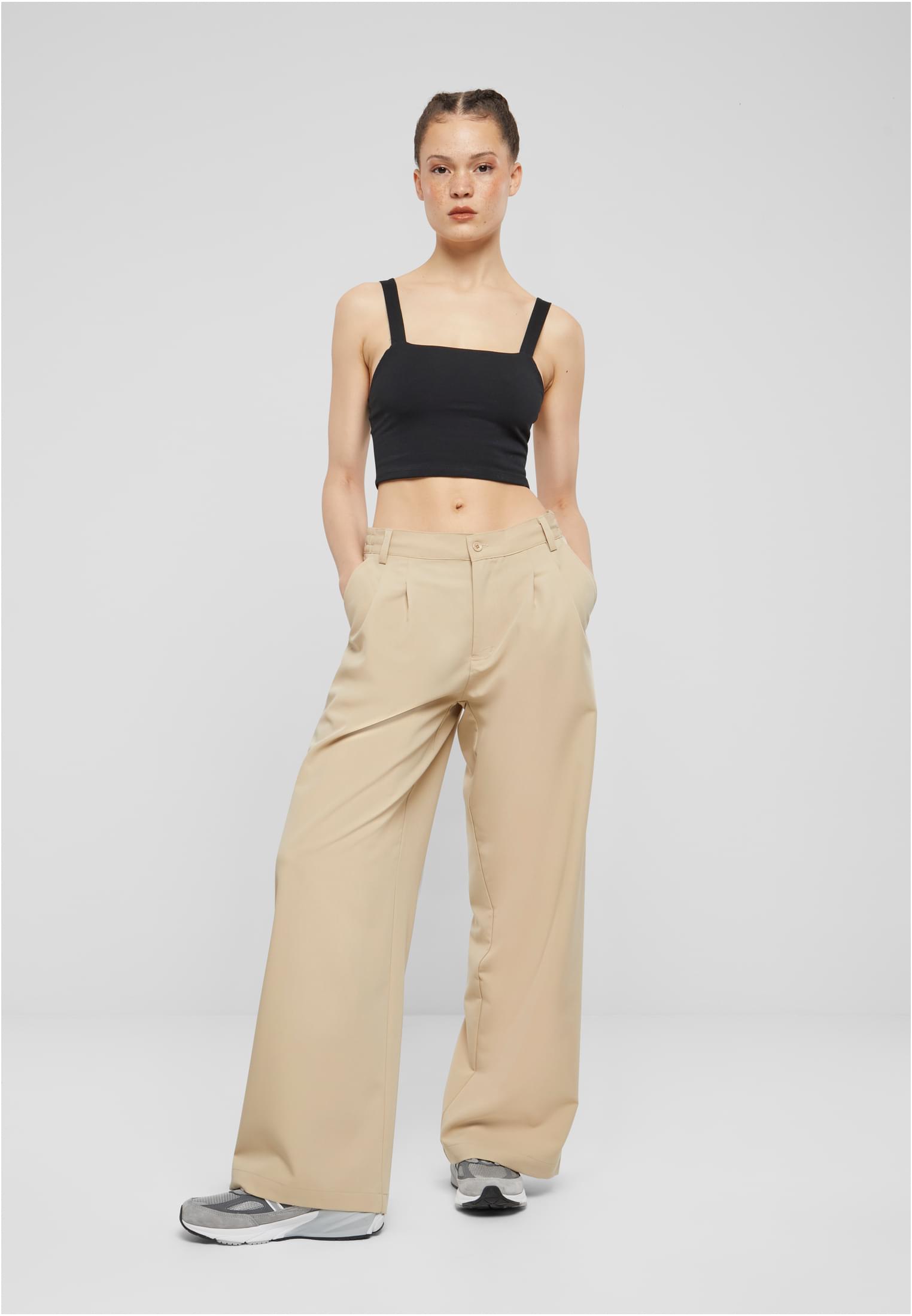 Ladies Ultra Wide Pleat-Front Pants | wetsand