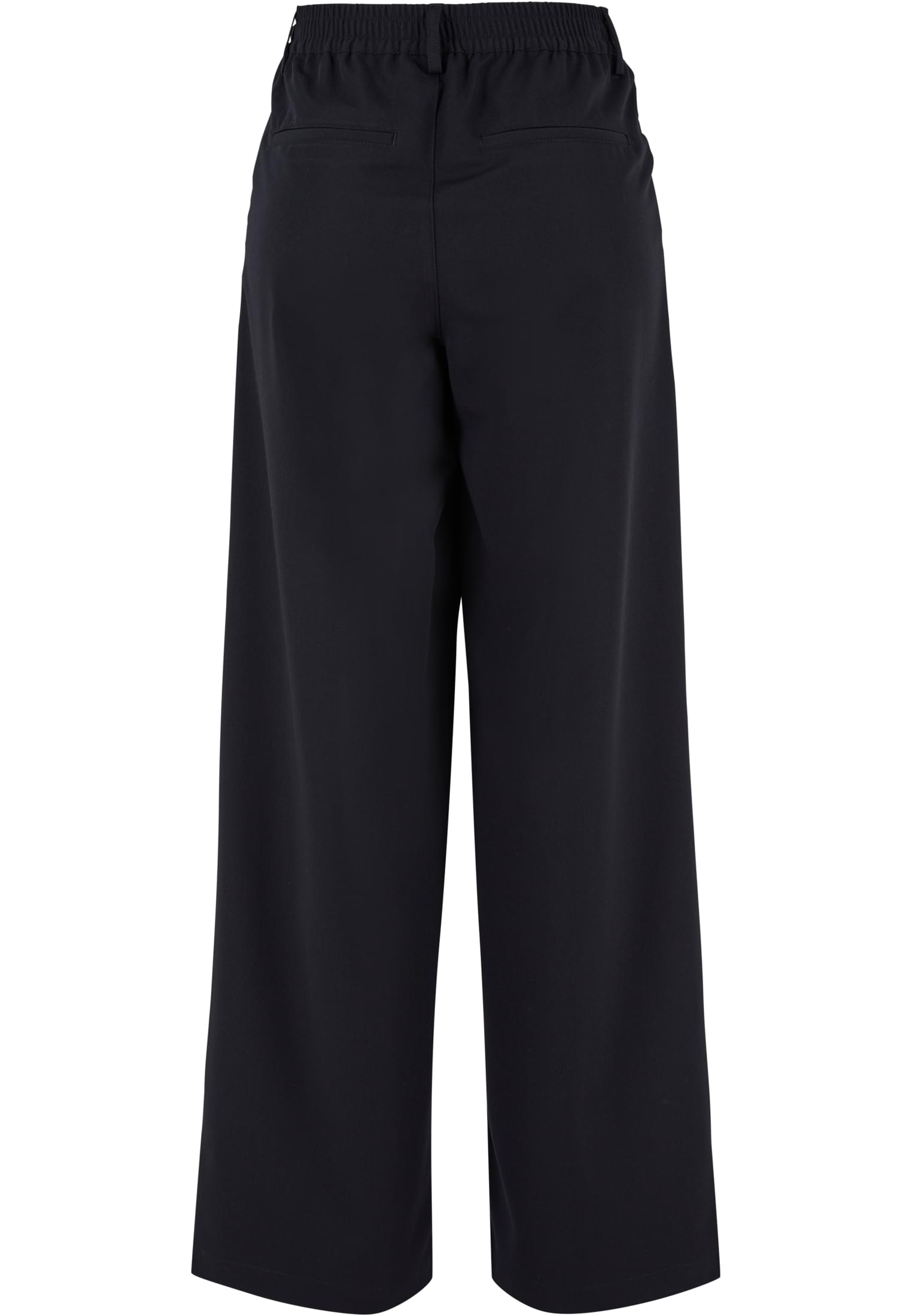 Ladies Ultra Wide Pleat-Front Pants | black