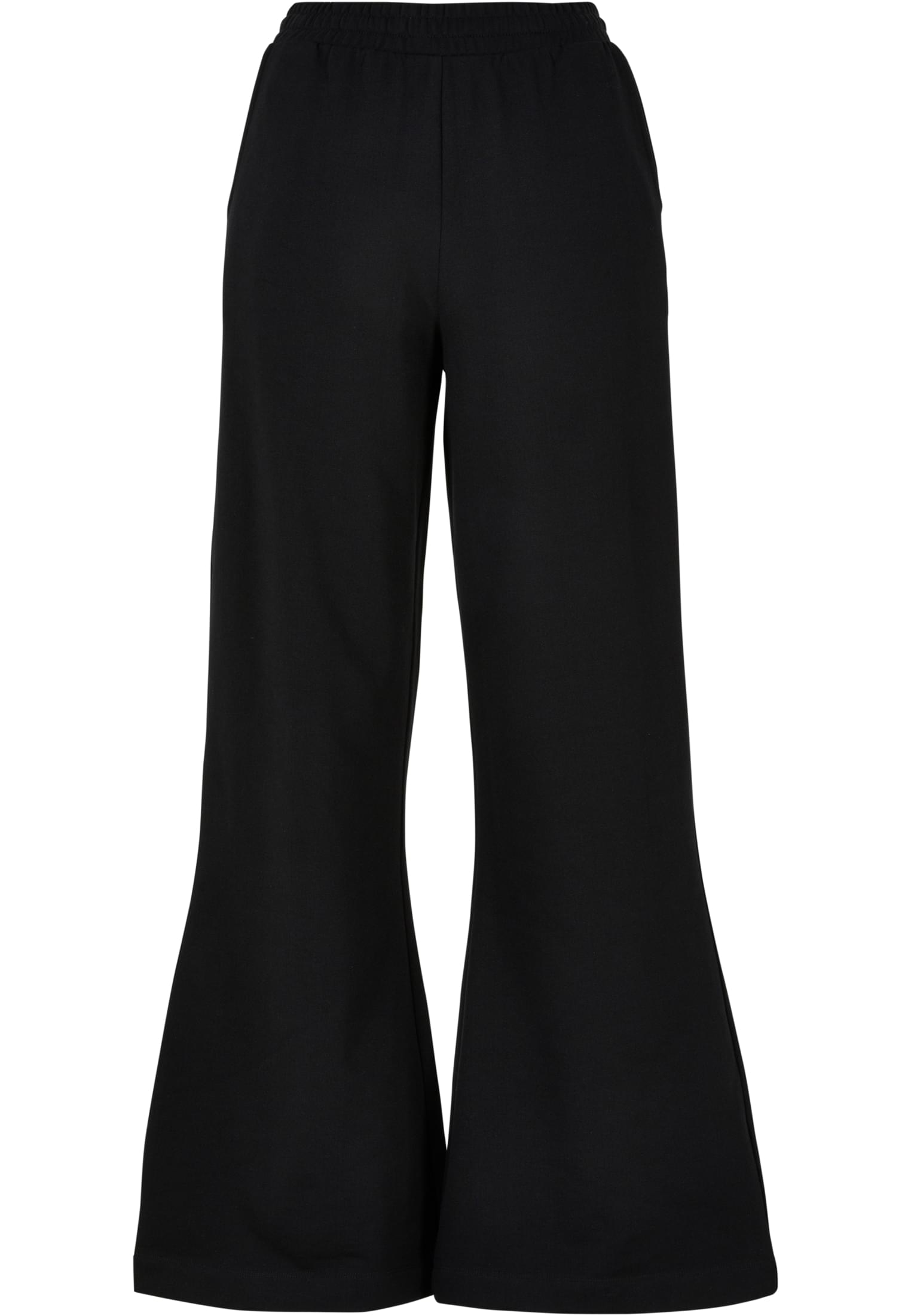 Ladies Organic Ultra Wide Sweat Pants | black