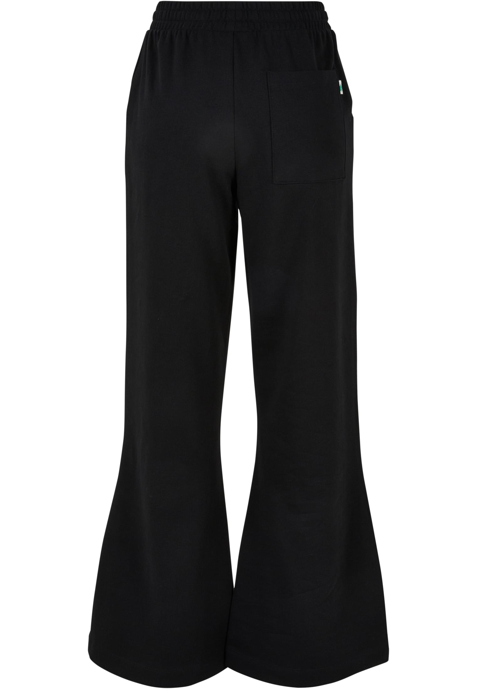 Ladies Organic Ultra Wide Sweat Pants | black