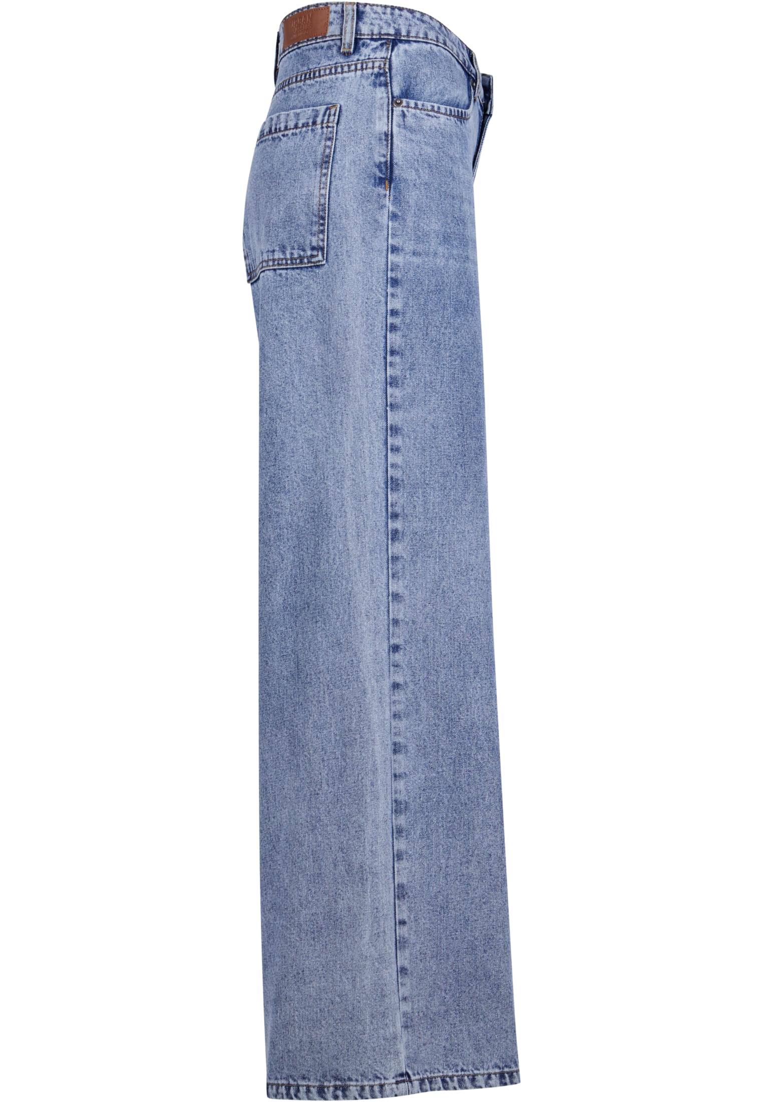 Ladies Mid Waist Wide Denim | tinted lightblue washed