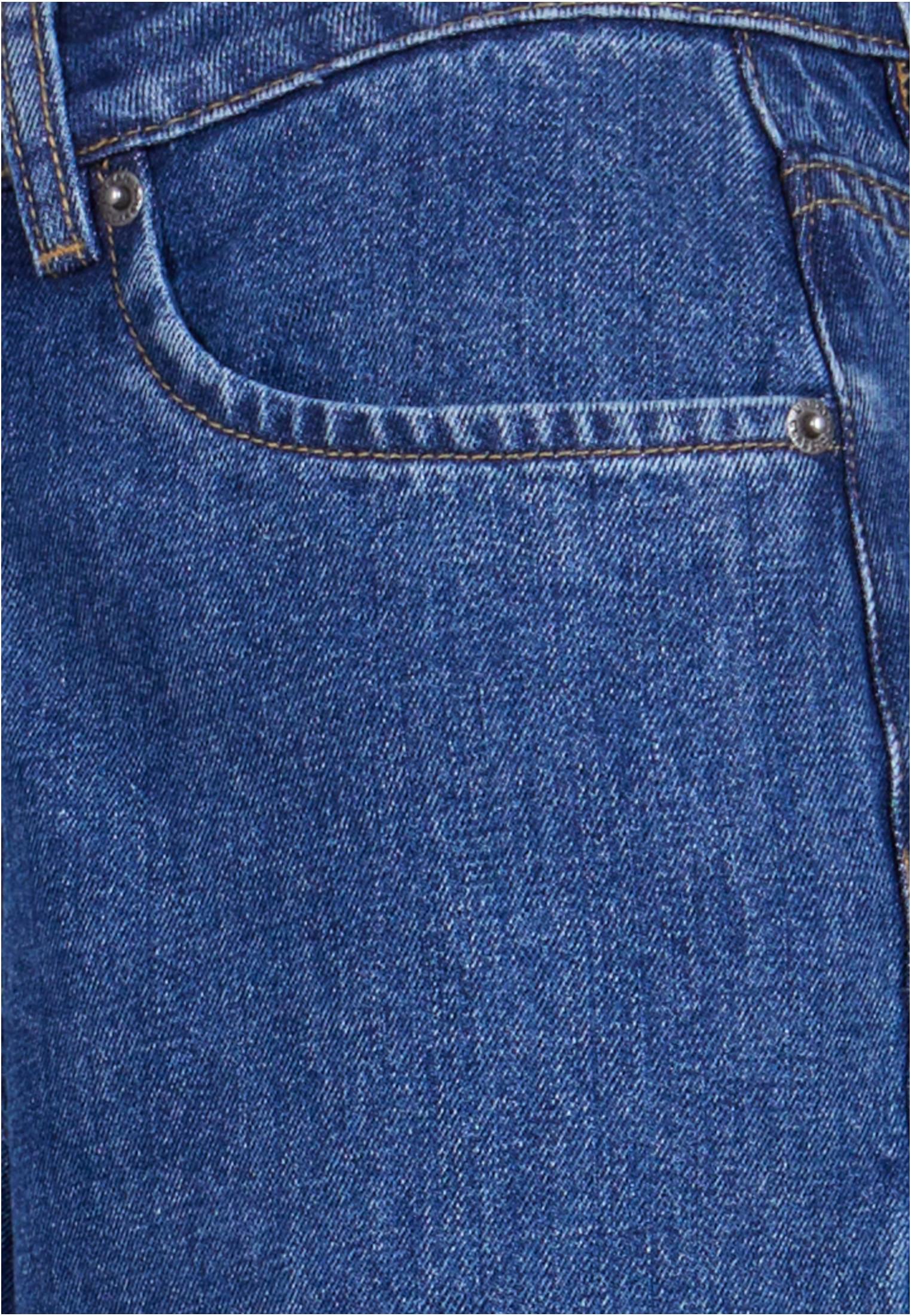 Ladies Mid Waist Wide Denim | mid indigo washed