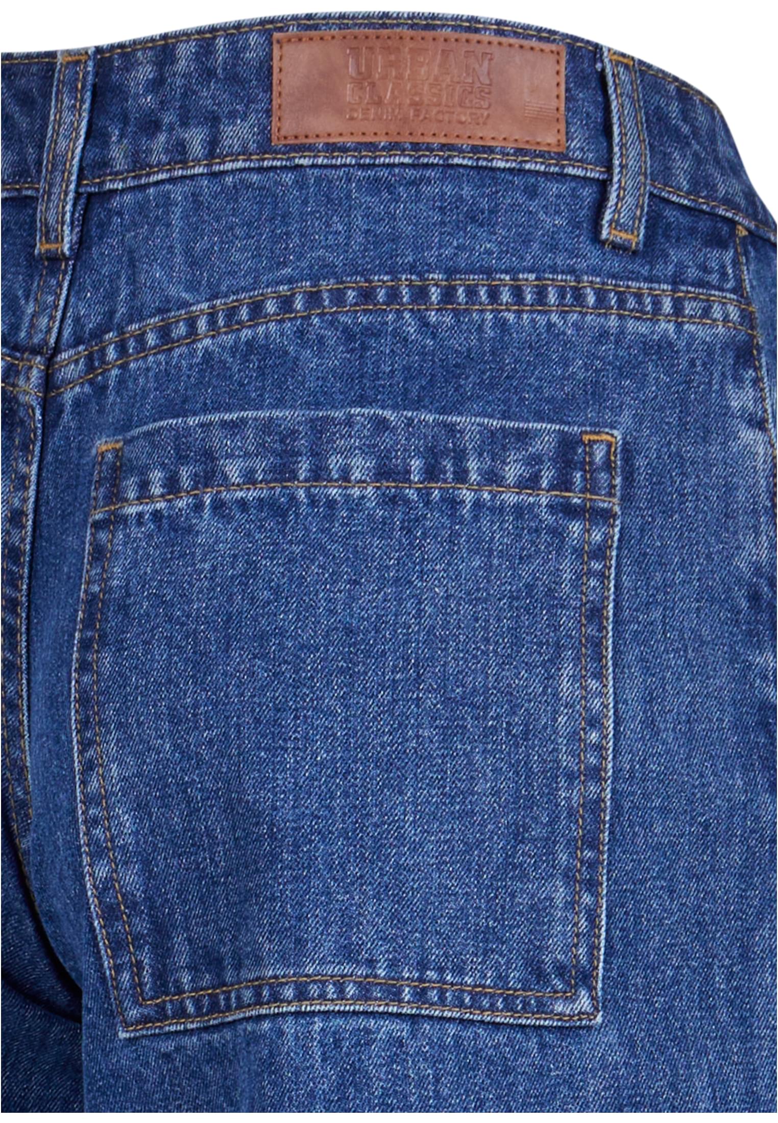 Ladies Mid Waist Wide Denim | mid indigo washed