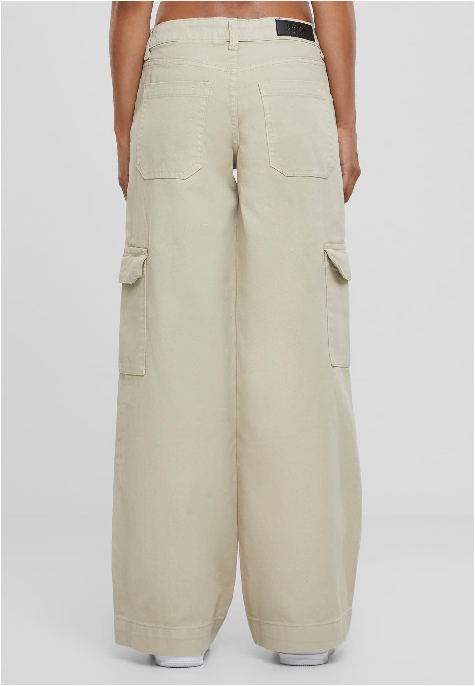 Ladies Low Waist Cargo Denim | offwhite raw