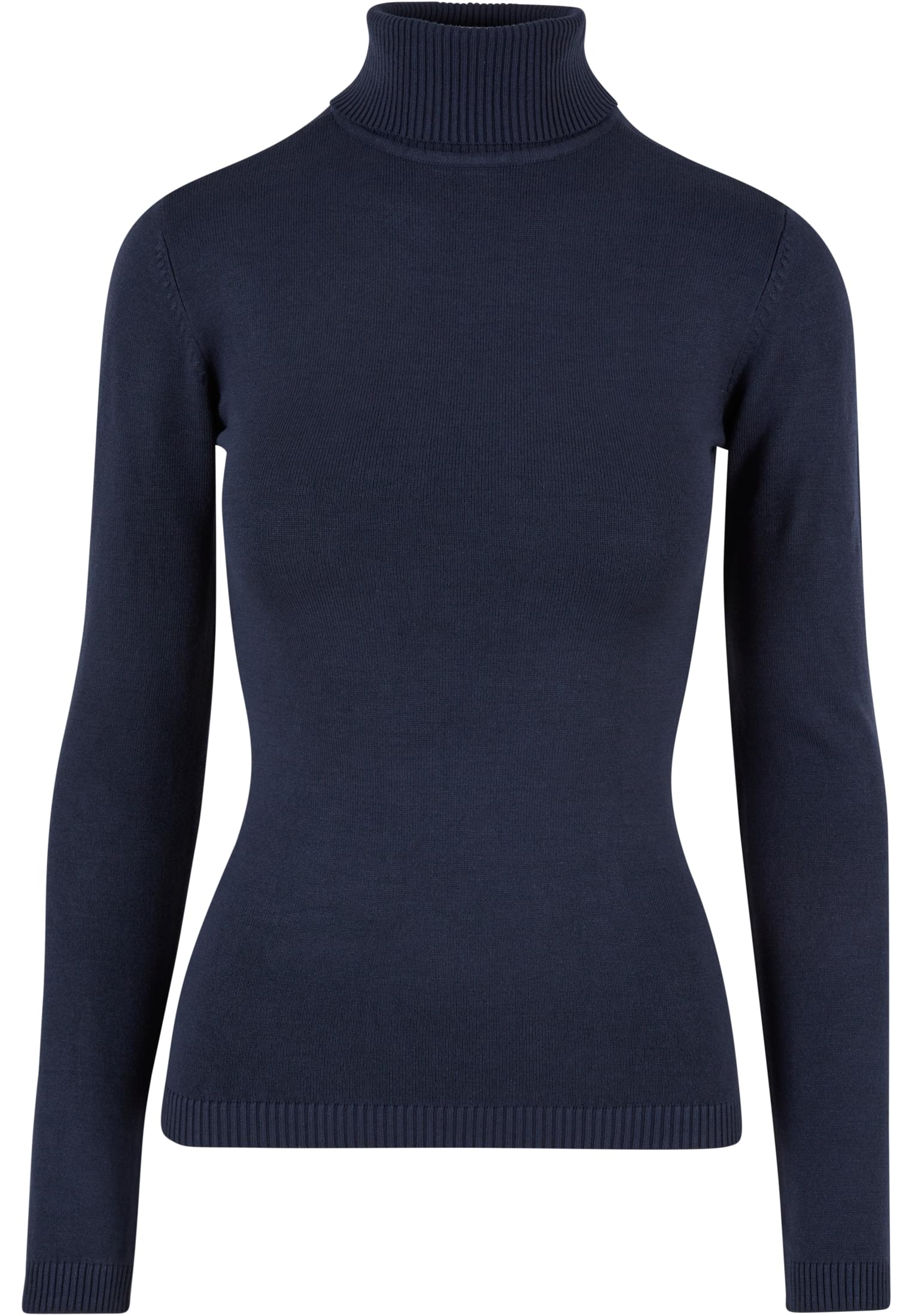 Ladies Knitted Turtleneck Sweater | navy