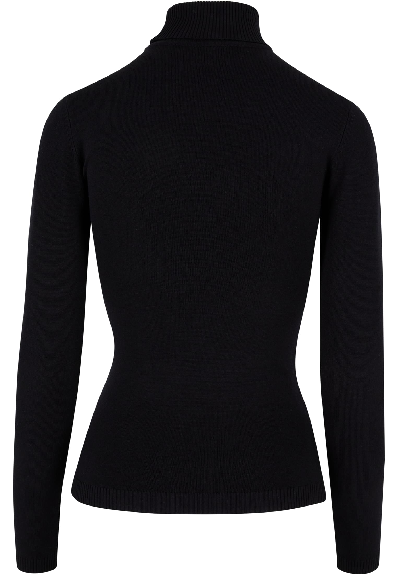 Ladies Knitted Turtleneck Sweater | black