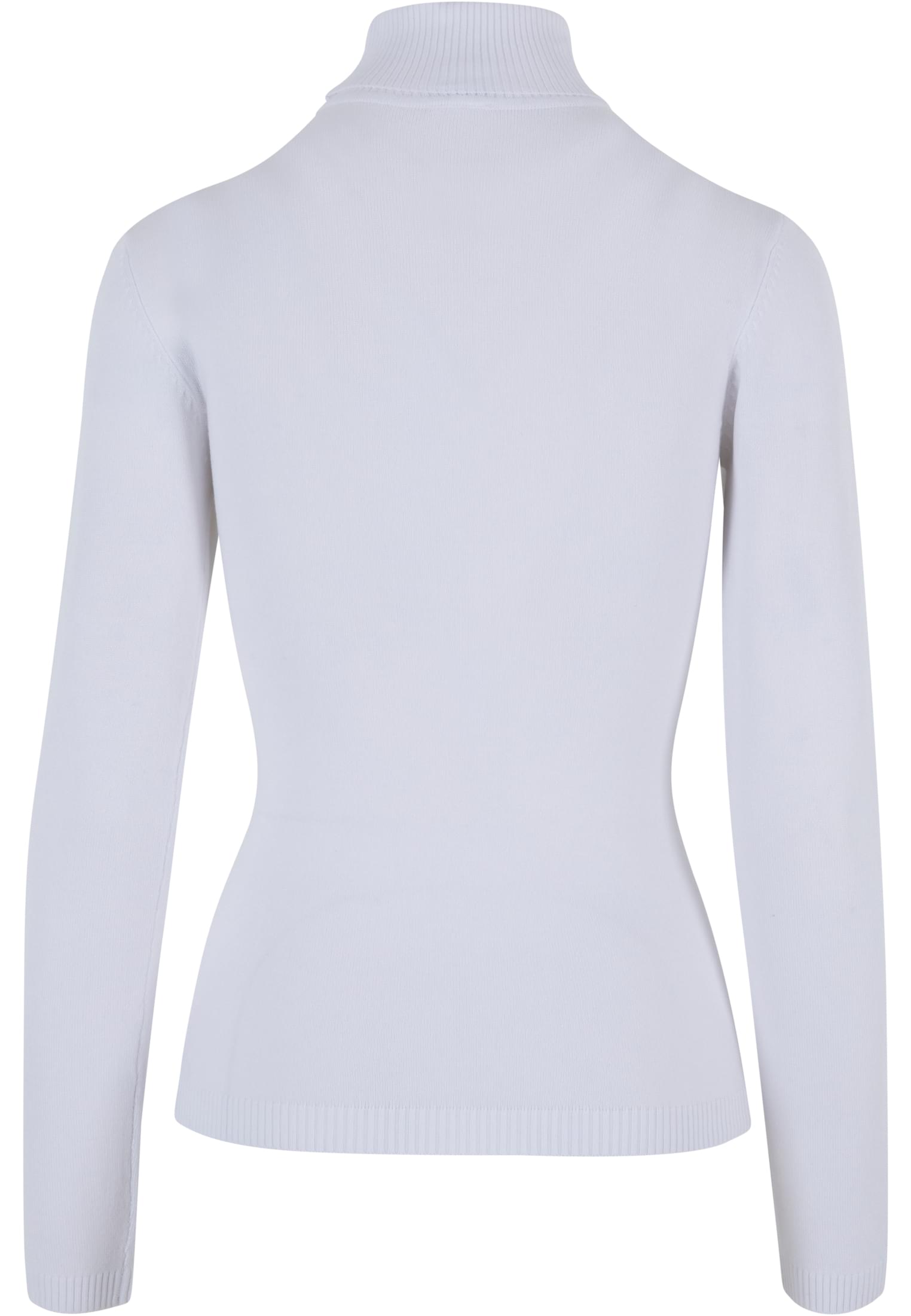 Ladies Knitted Turtleneck Sweater | white