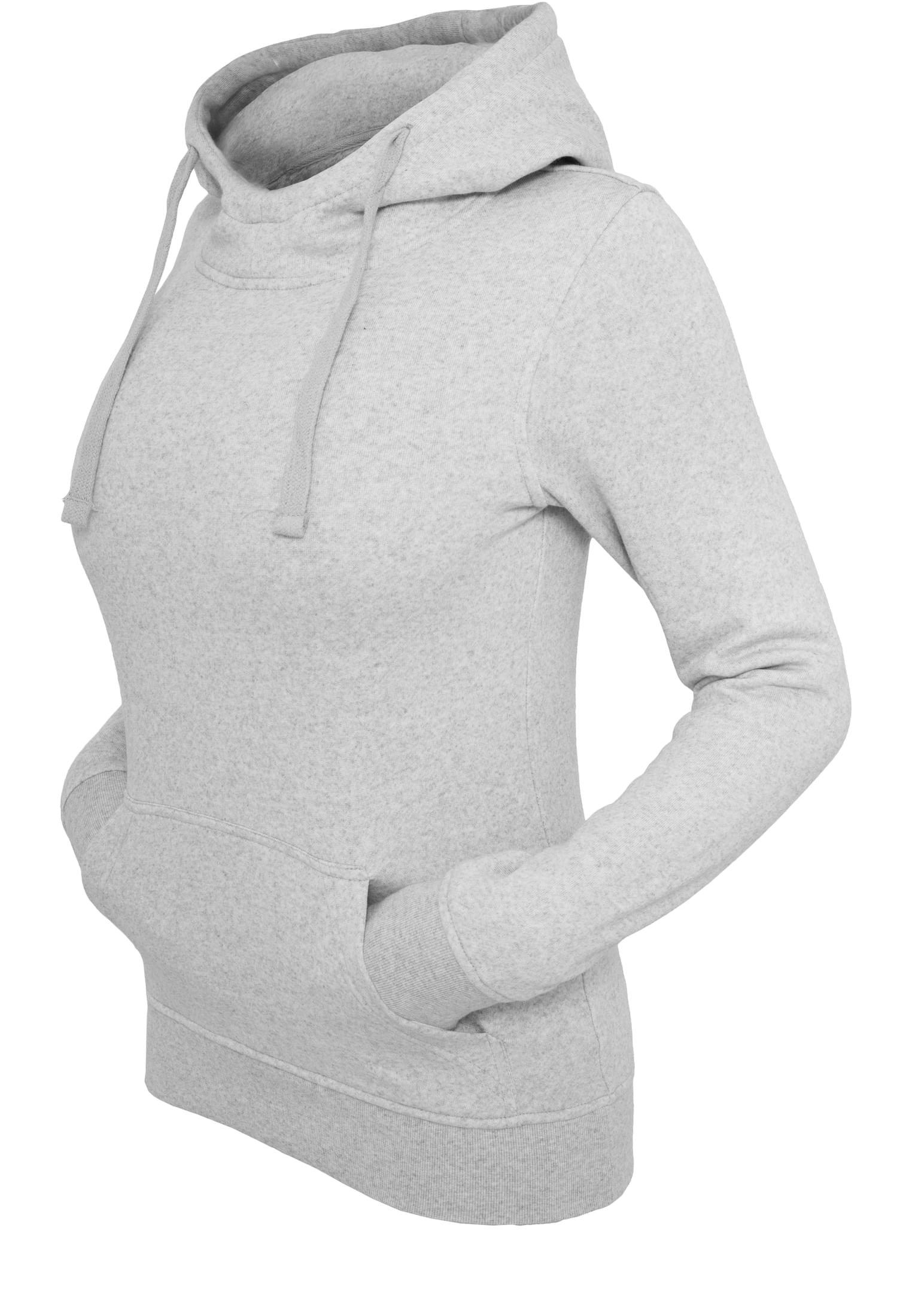 Ladies Melange Hoody | lightgrey