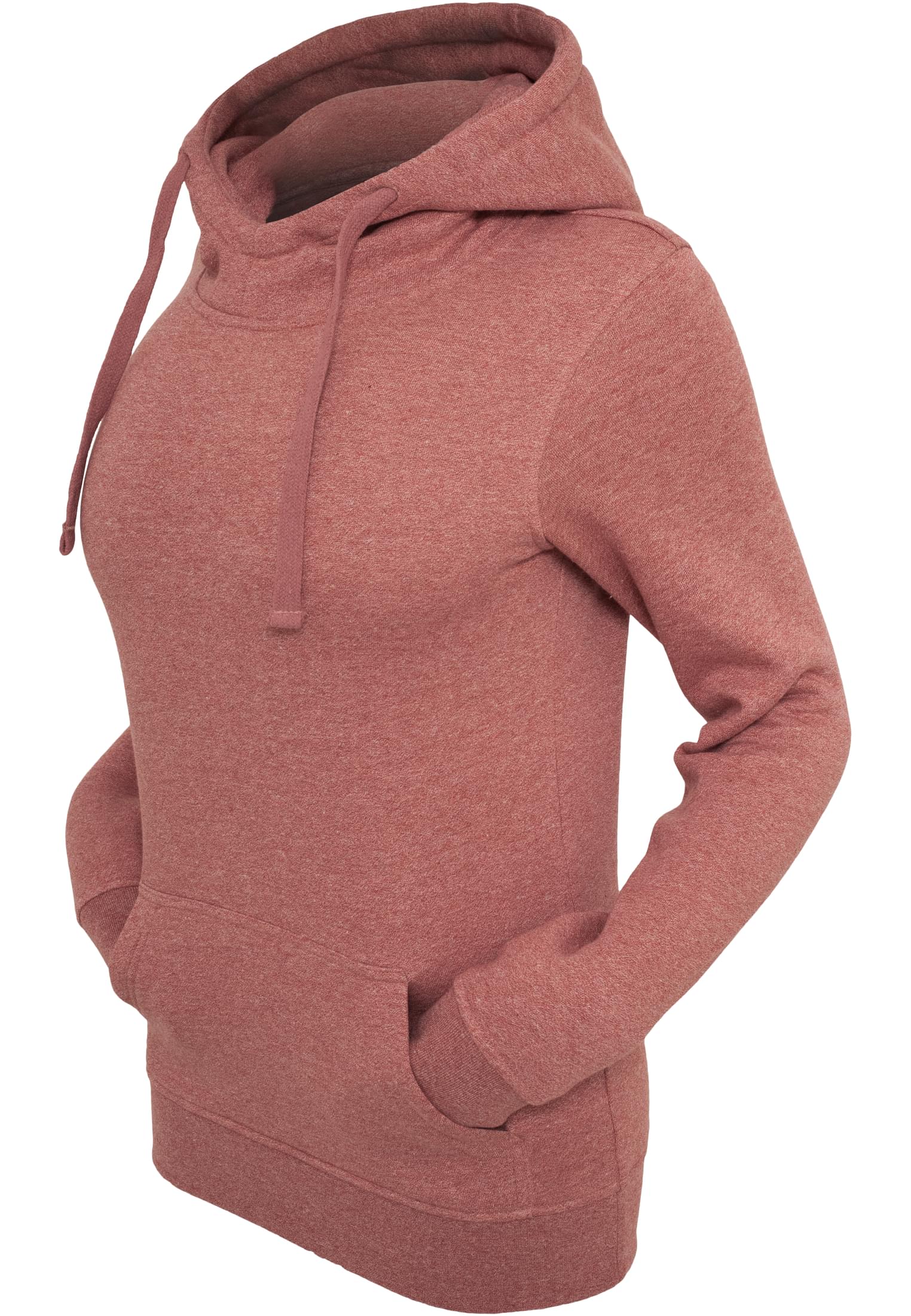 Ladies Melange Hoody | ruby