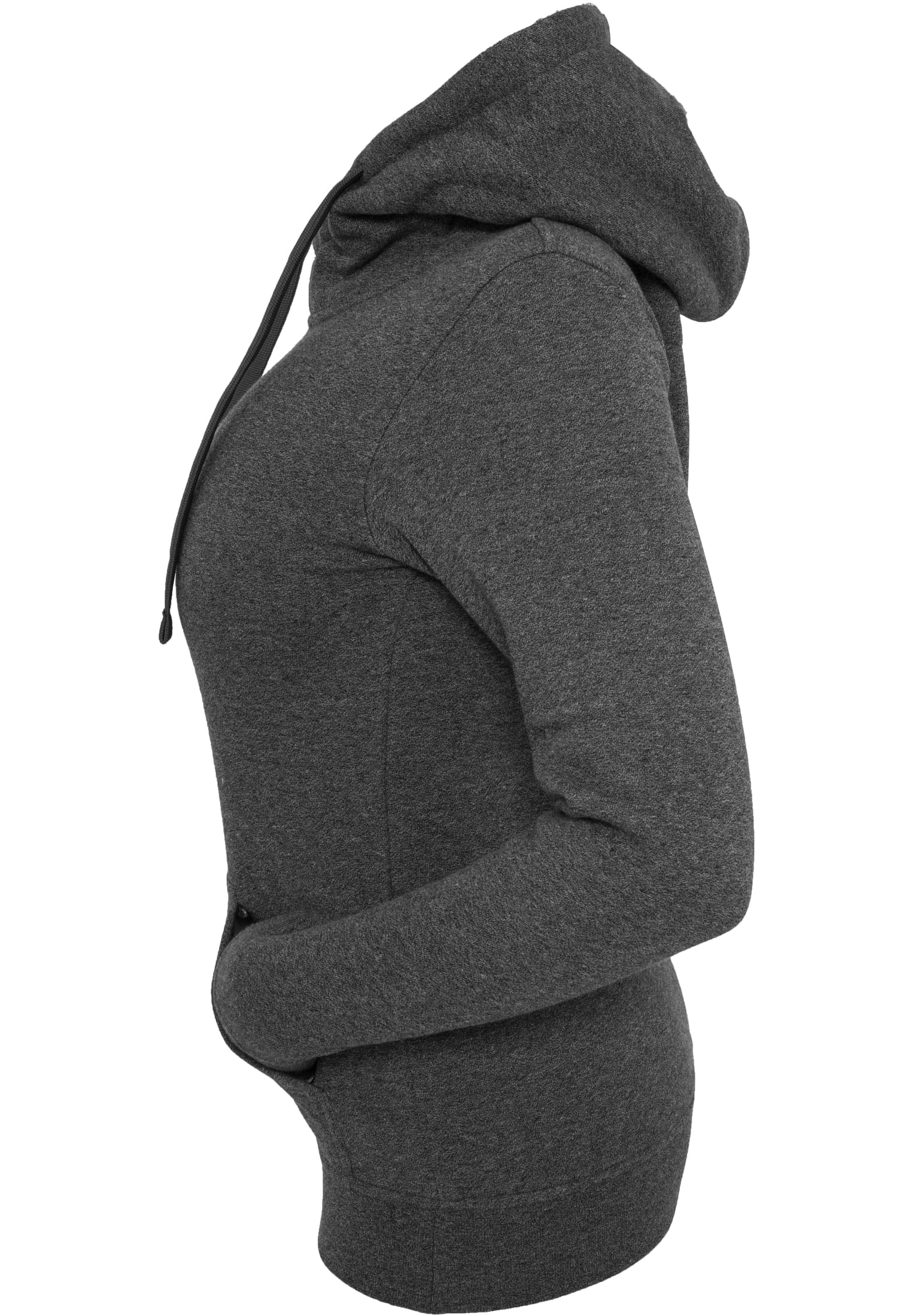 Ladies Melange Hoody | black