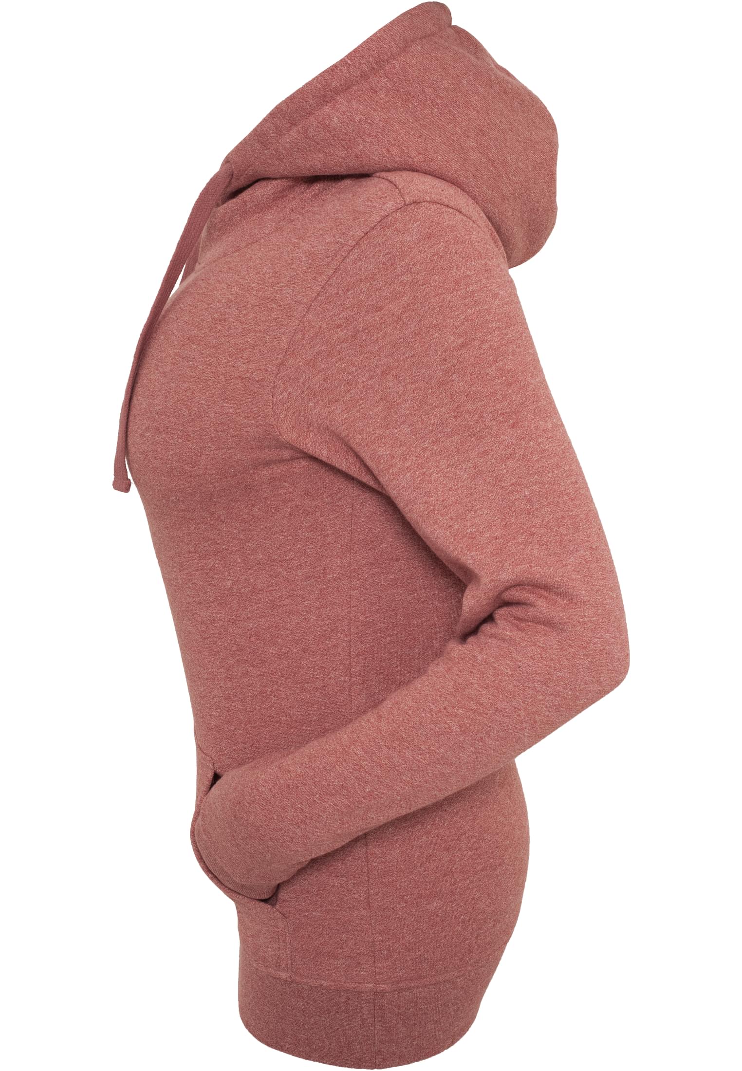 Ladies Melange Hoody | ruby