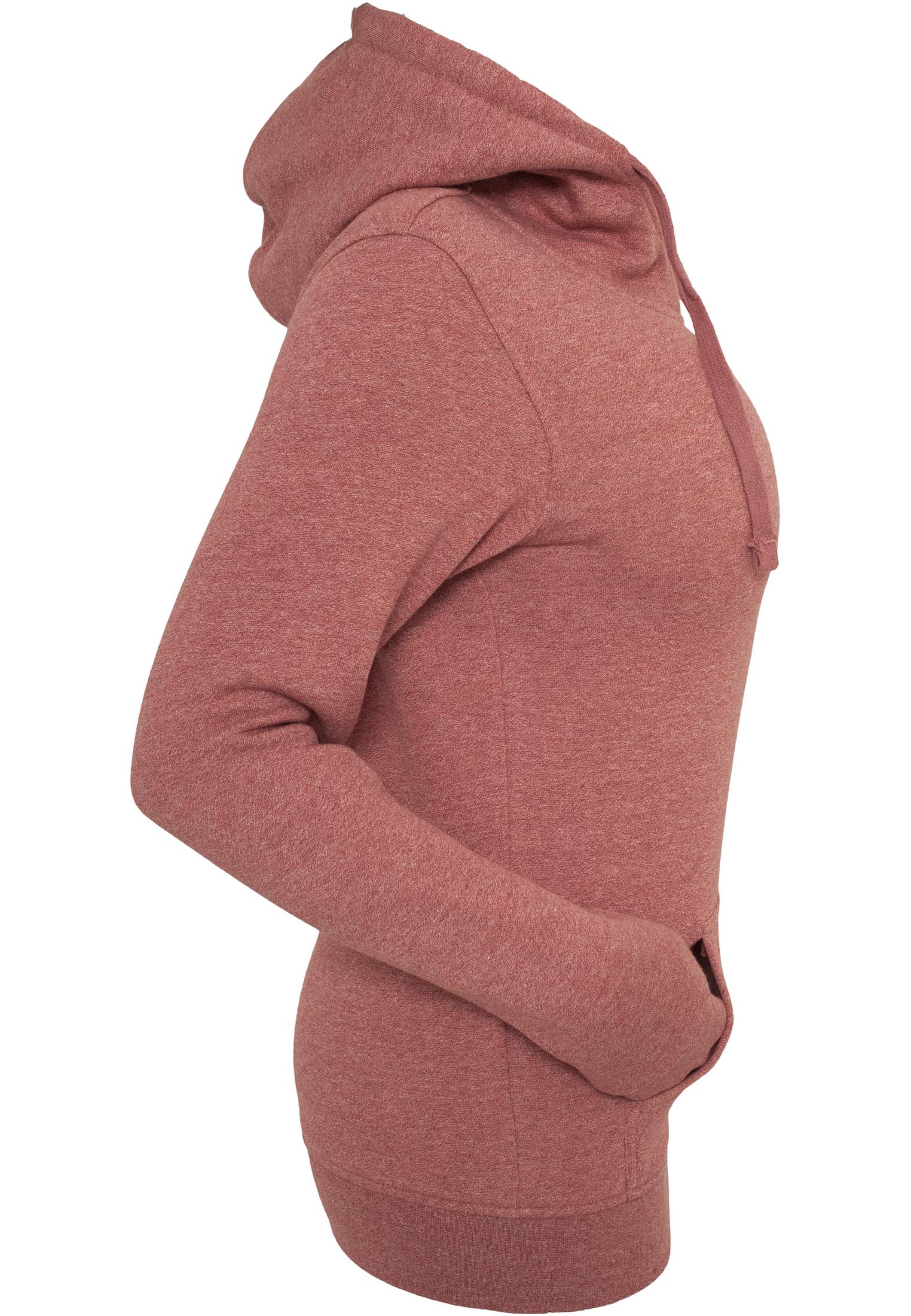 Ladies Melange Hoody | ruby