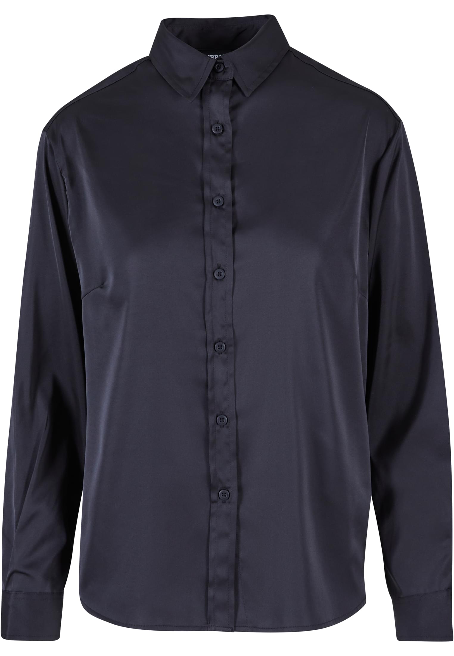 Ladies Satin Shirt | black