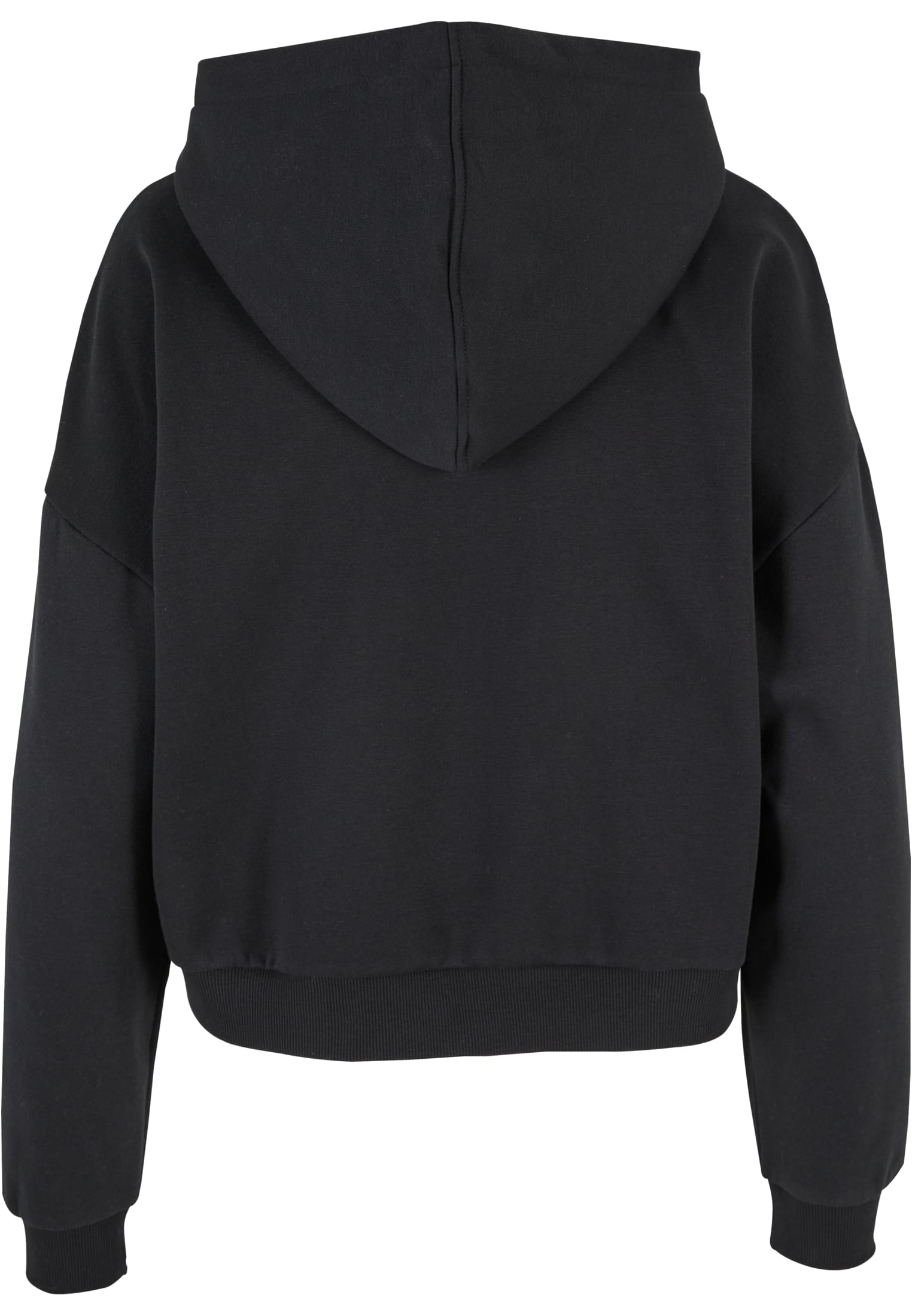 Ladies Boxy Zip Hoody | black