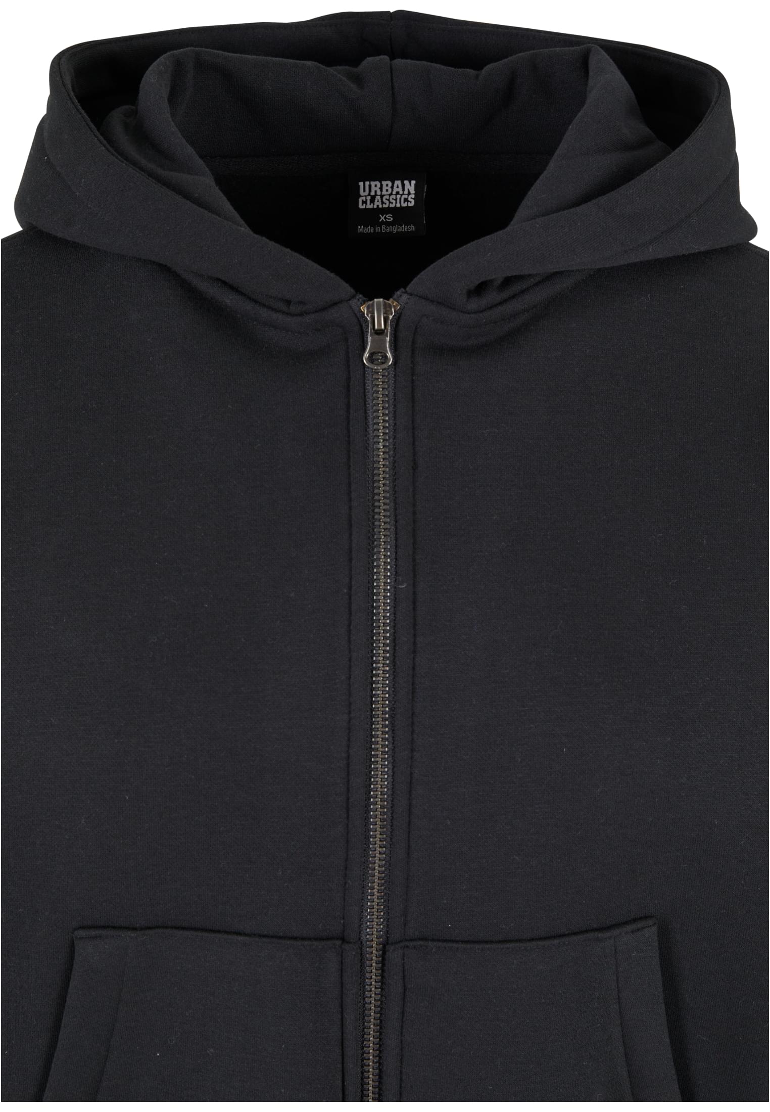 Ladies Boxy Zip Hoody | black